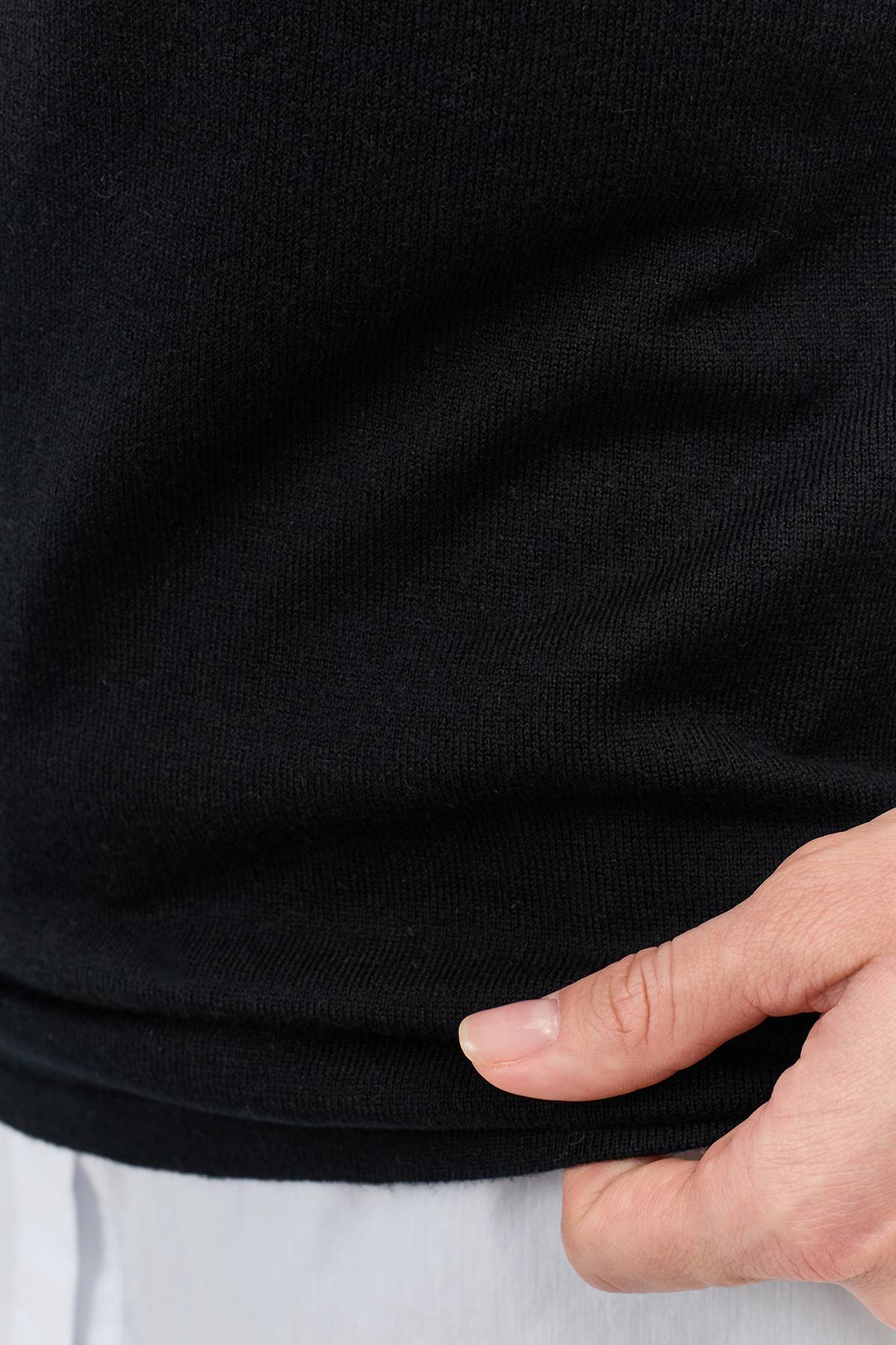 Вязаный топ с шелком, 34