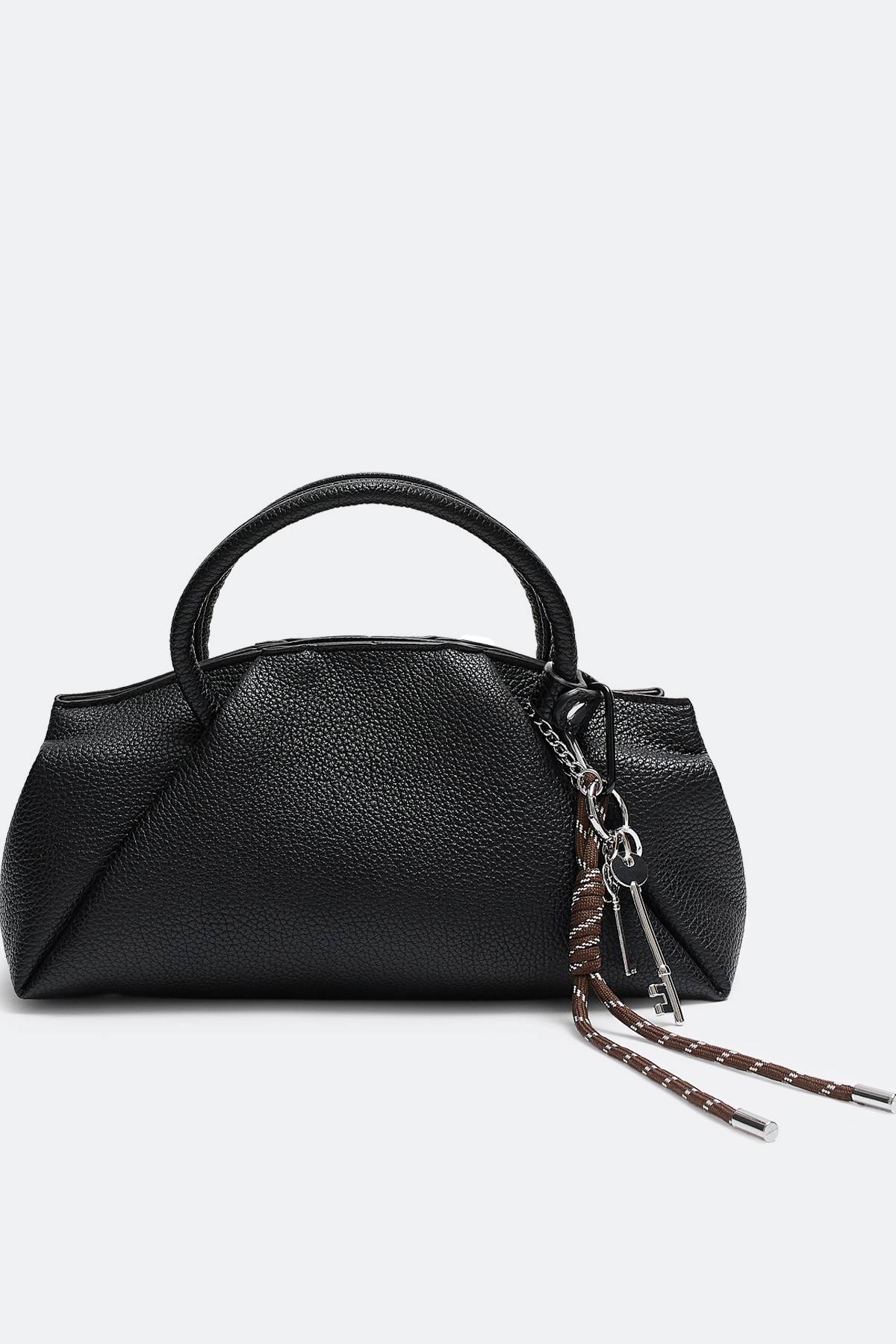 Сумка багет с декоративным обвесом, One