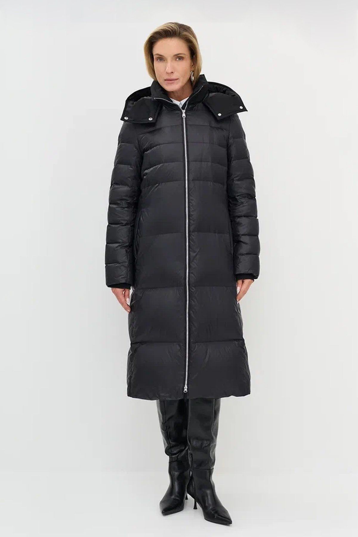 Полуприталенное пальто на натуральном утеплителе, 48р