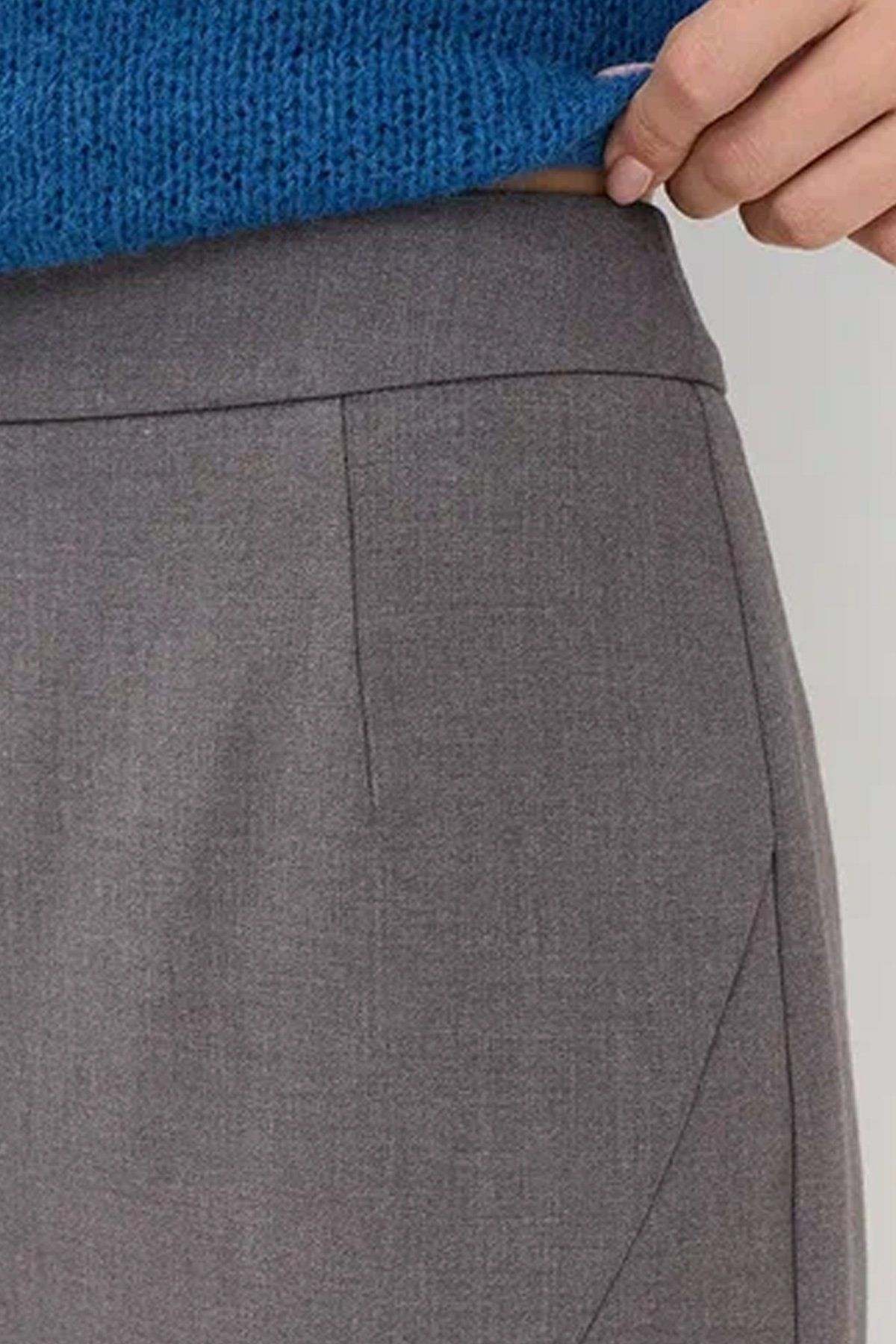 Юбка миди с глубоким разрезом, 44р