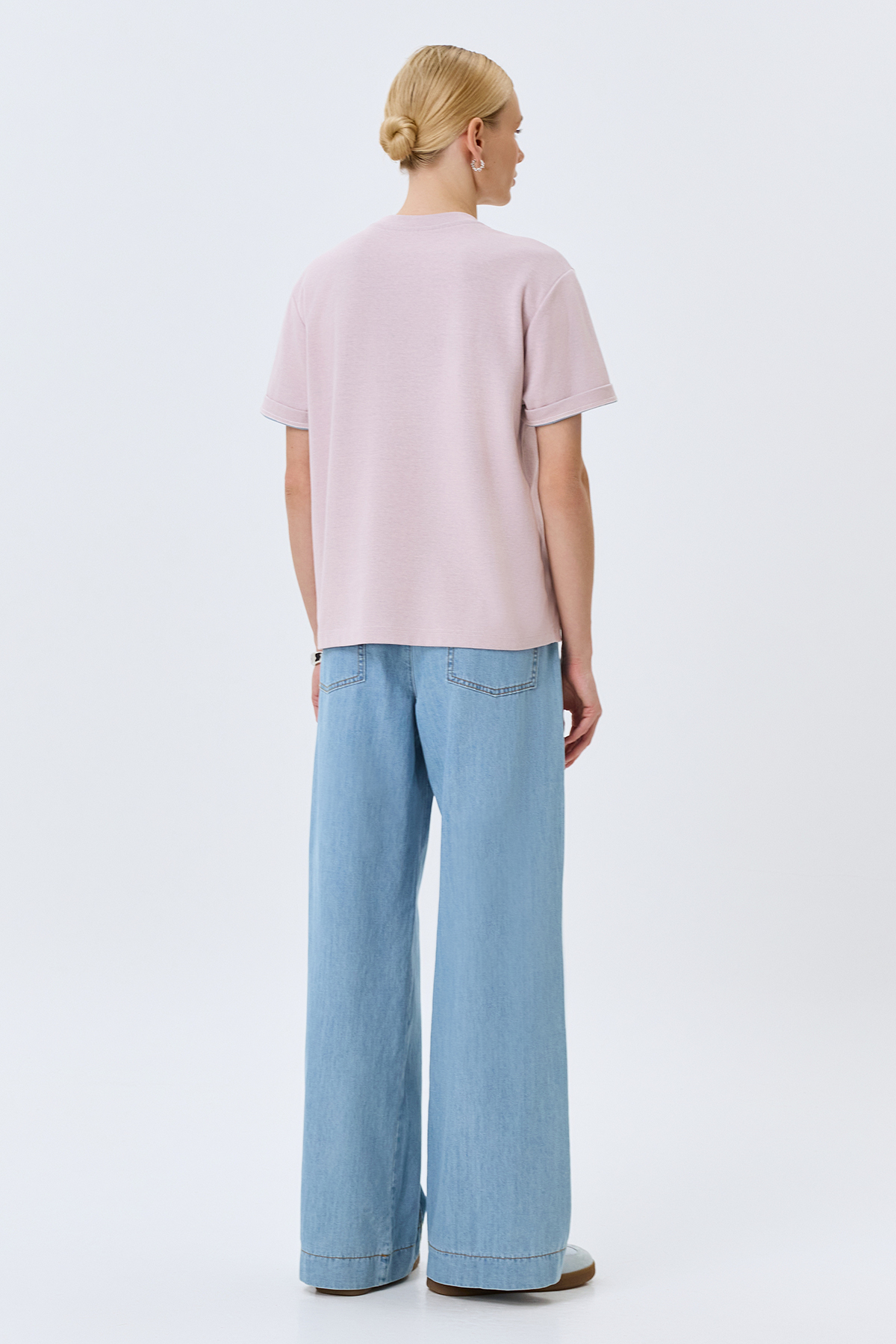 Прямая футболка в стиле "College", 50