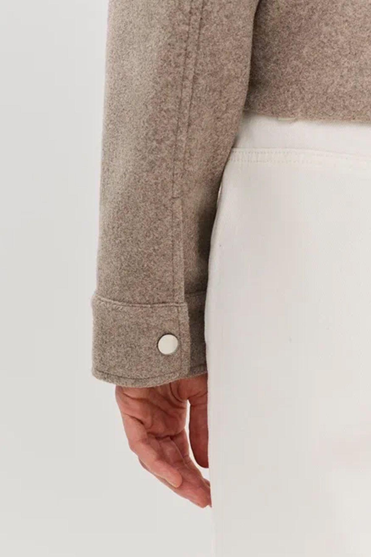 Укороченная куртка из пальтовой ткани, 52р