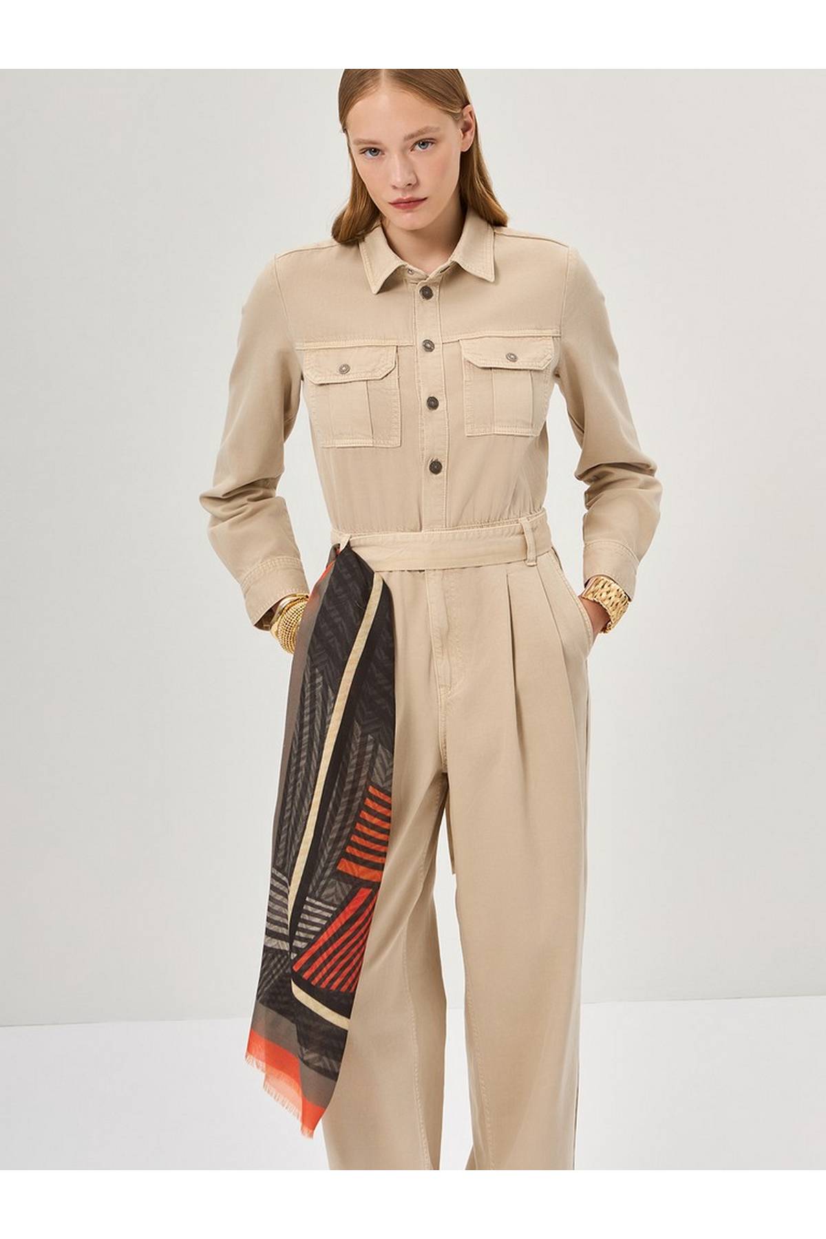 Платок оранжевый, One