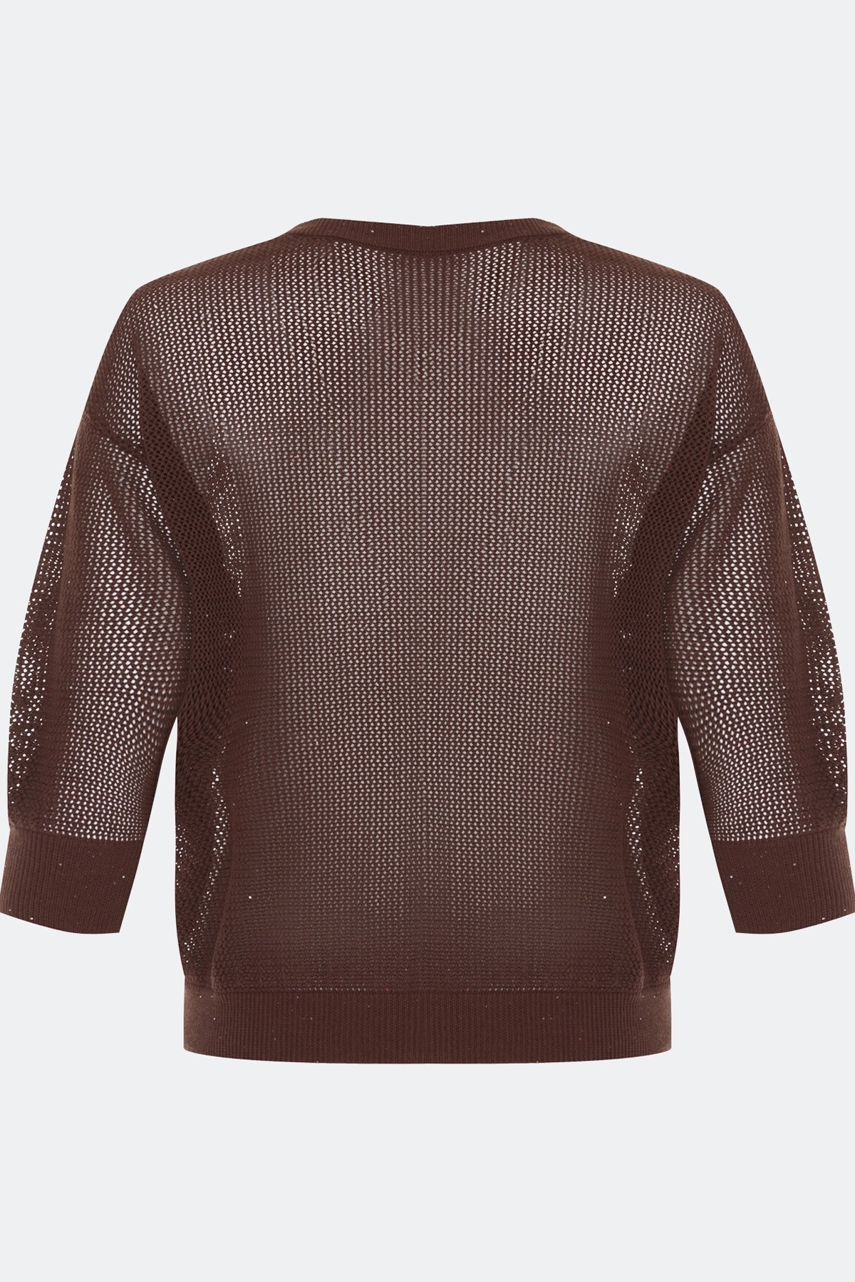 Ажурный джемпер с мерцающими пайетками, 52