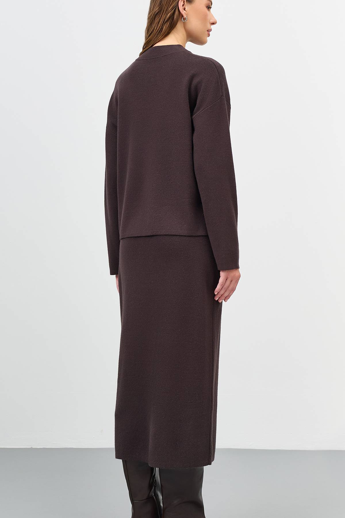 Вязаная юбка-карандаш, 42