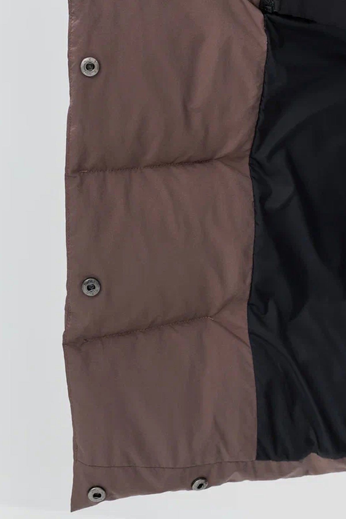 Пальто с эффектом многослойности в цвете какао, 46р