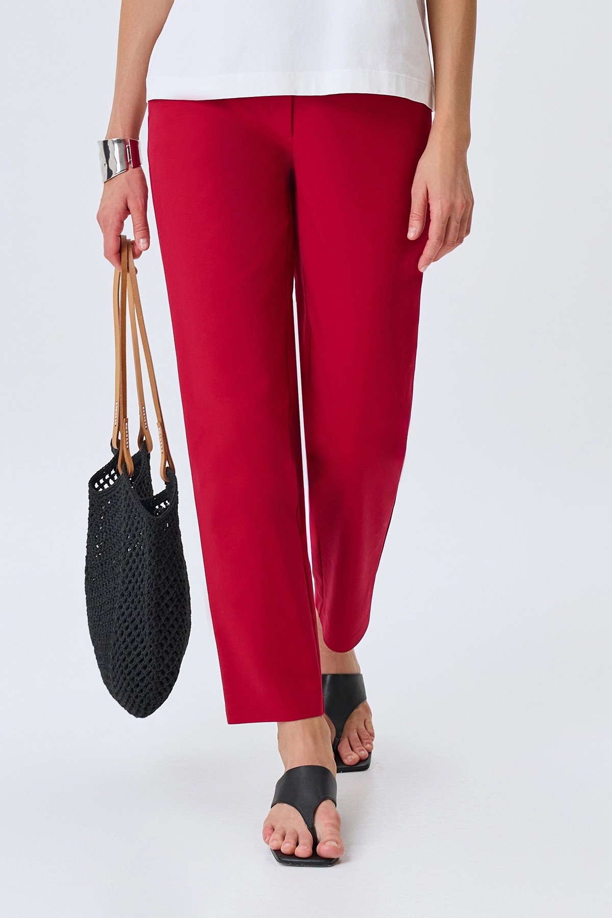 Яркие брюки из хлопка, 44