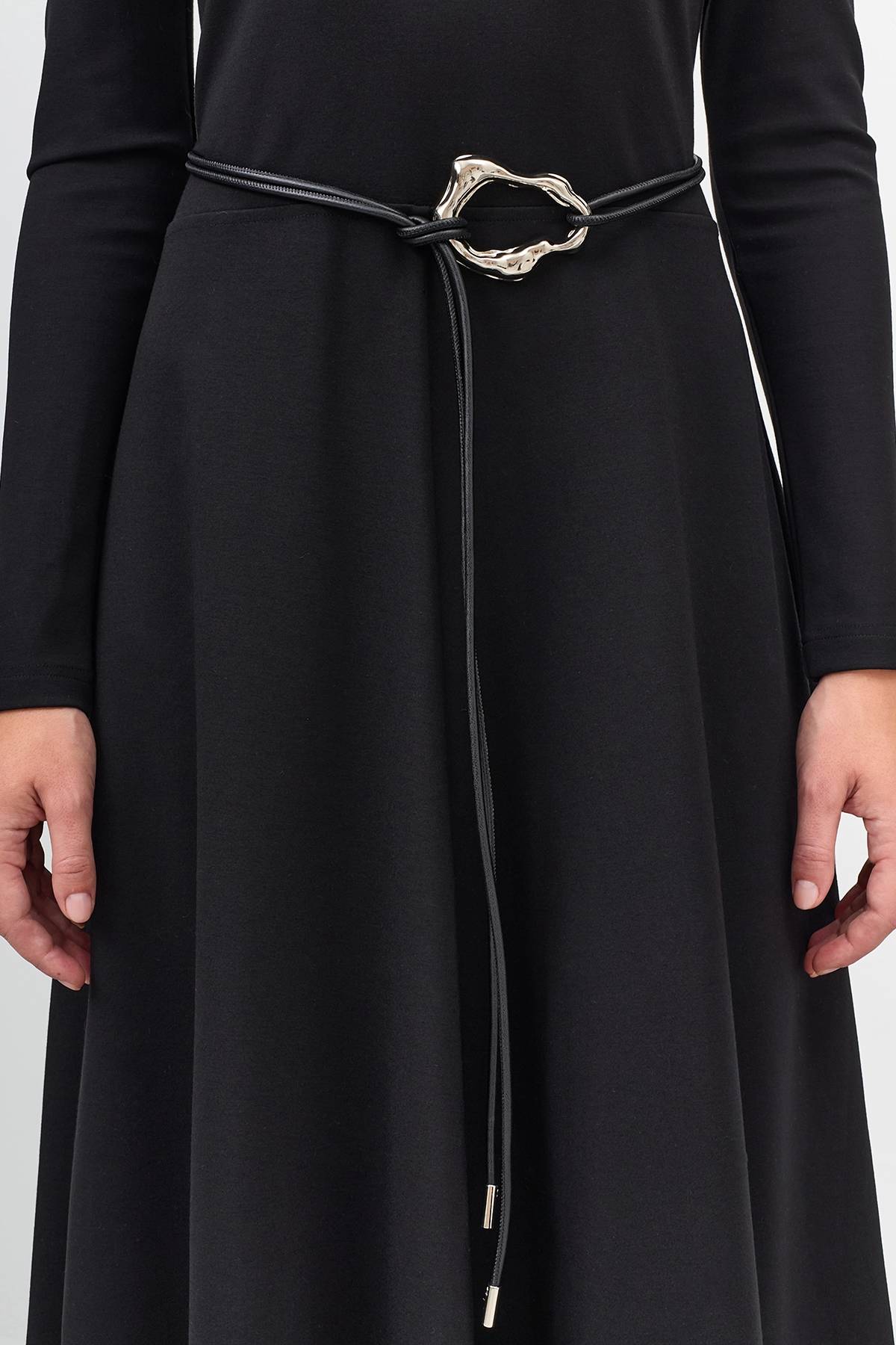 Лимитированая серия платье-миди в горошек с ремнем, 52