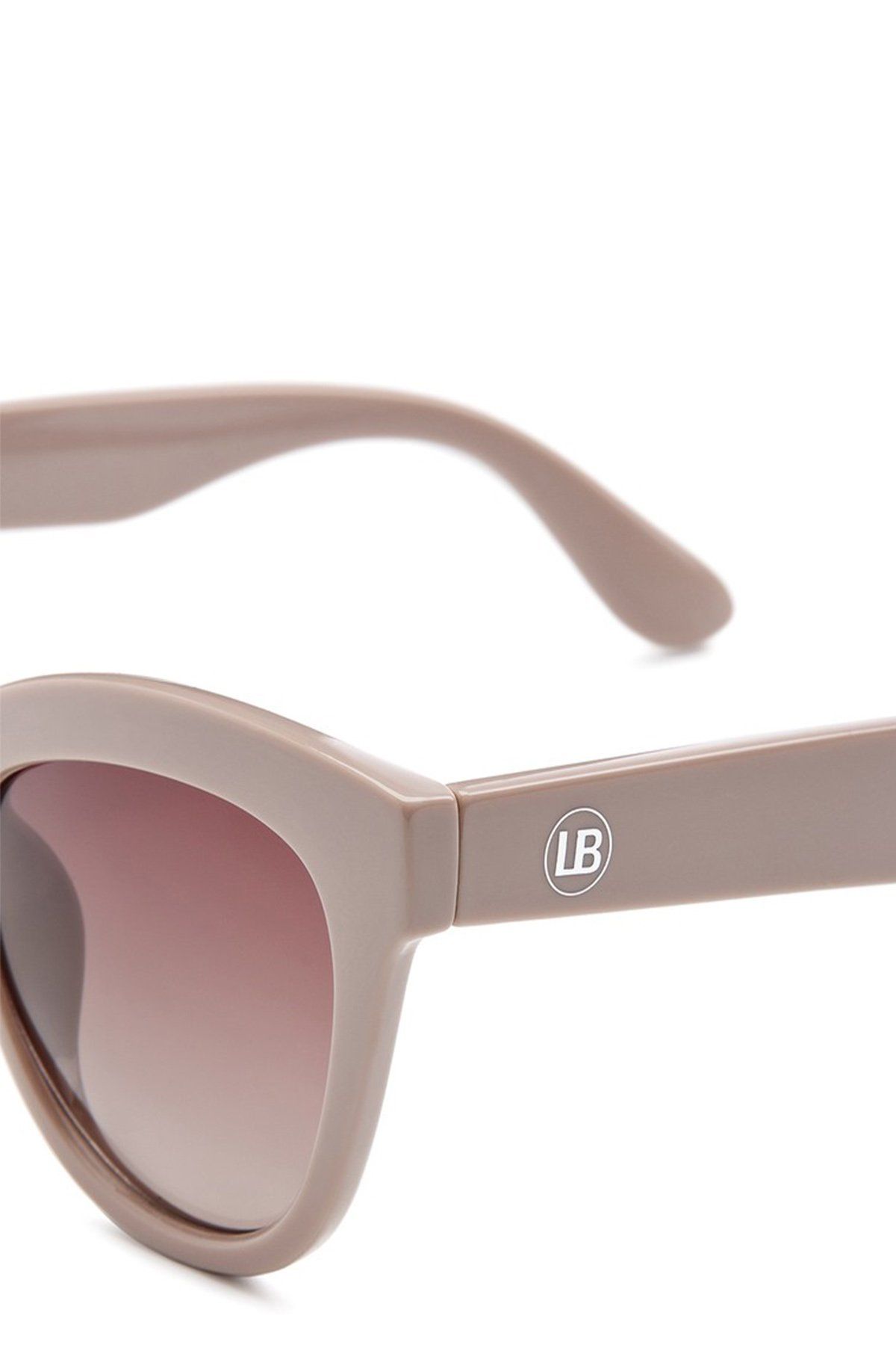 Очки серо-бежевого цвета с полимерными линзами, One size