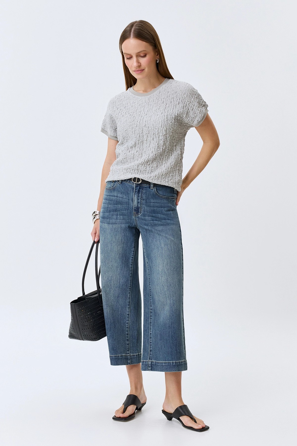 Топ из фактурного трикотажа, 44