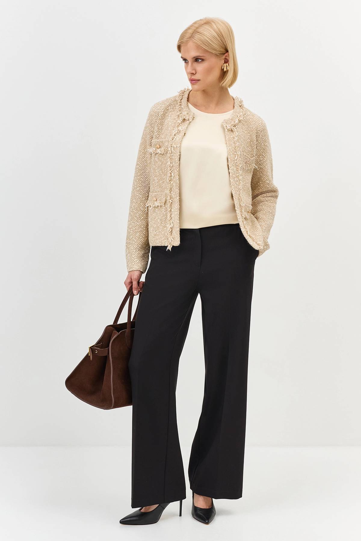 Укороченный кардиган в стиле "chanel'', 38