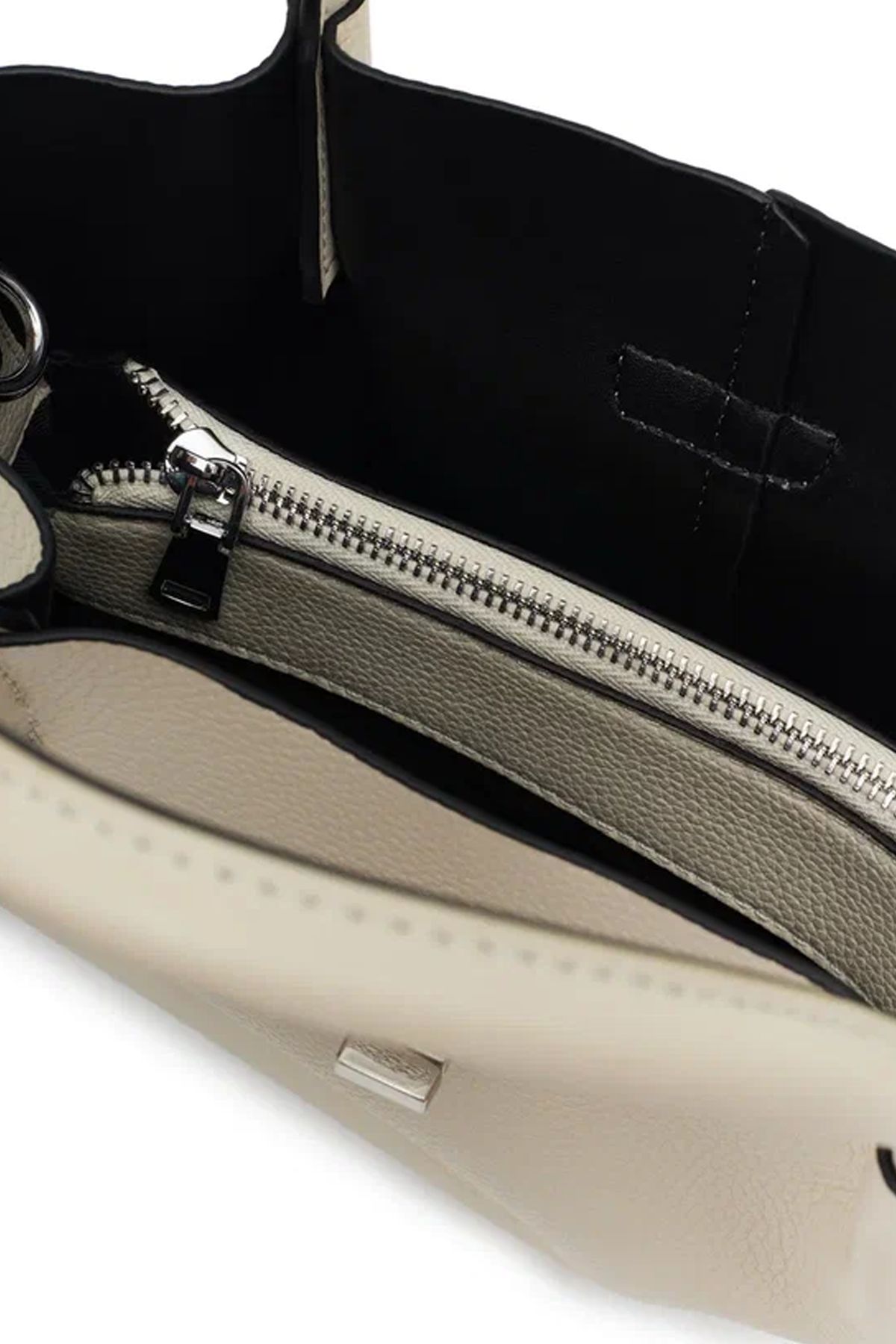 Сумка из фактурной натуральной кожи с кошельком в комплекте, One