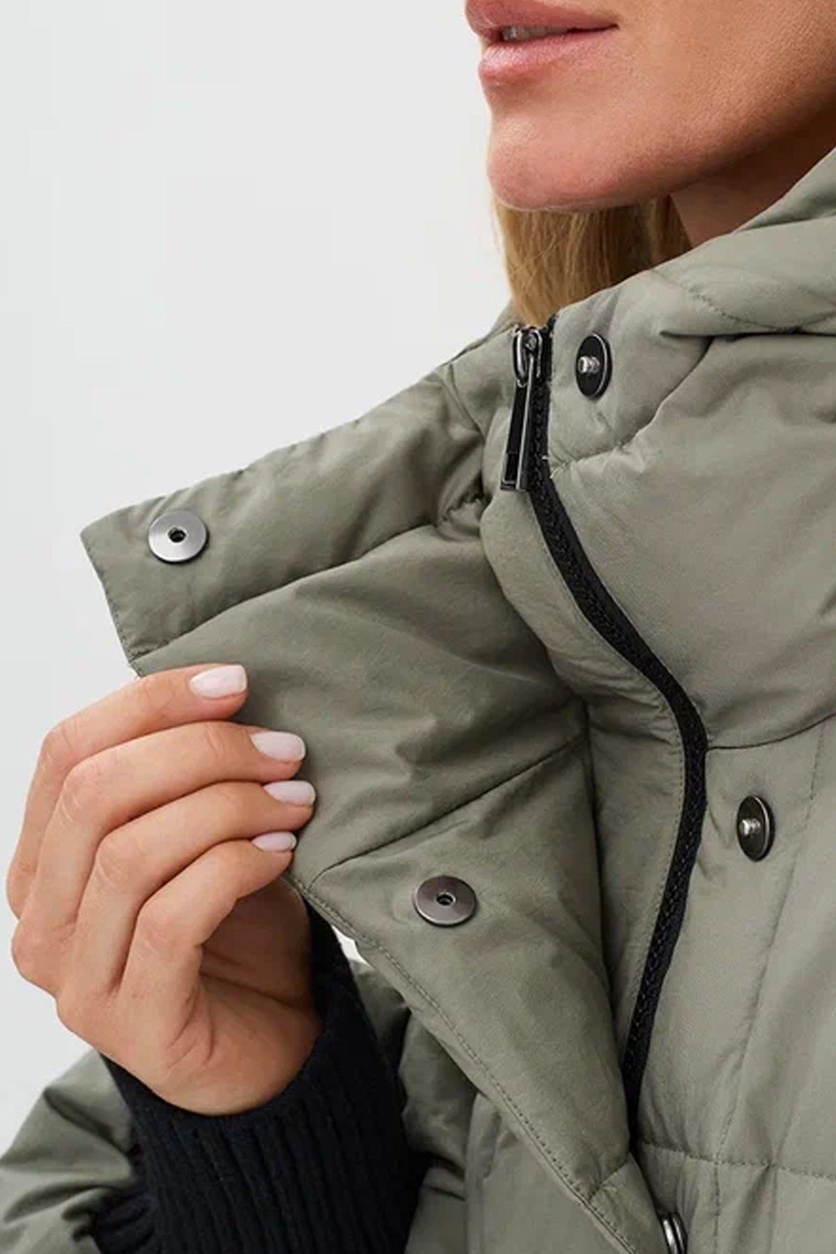 Свободное пальто с прямоугольной стежкой, 52р