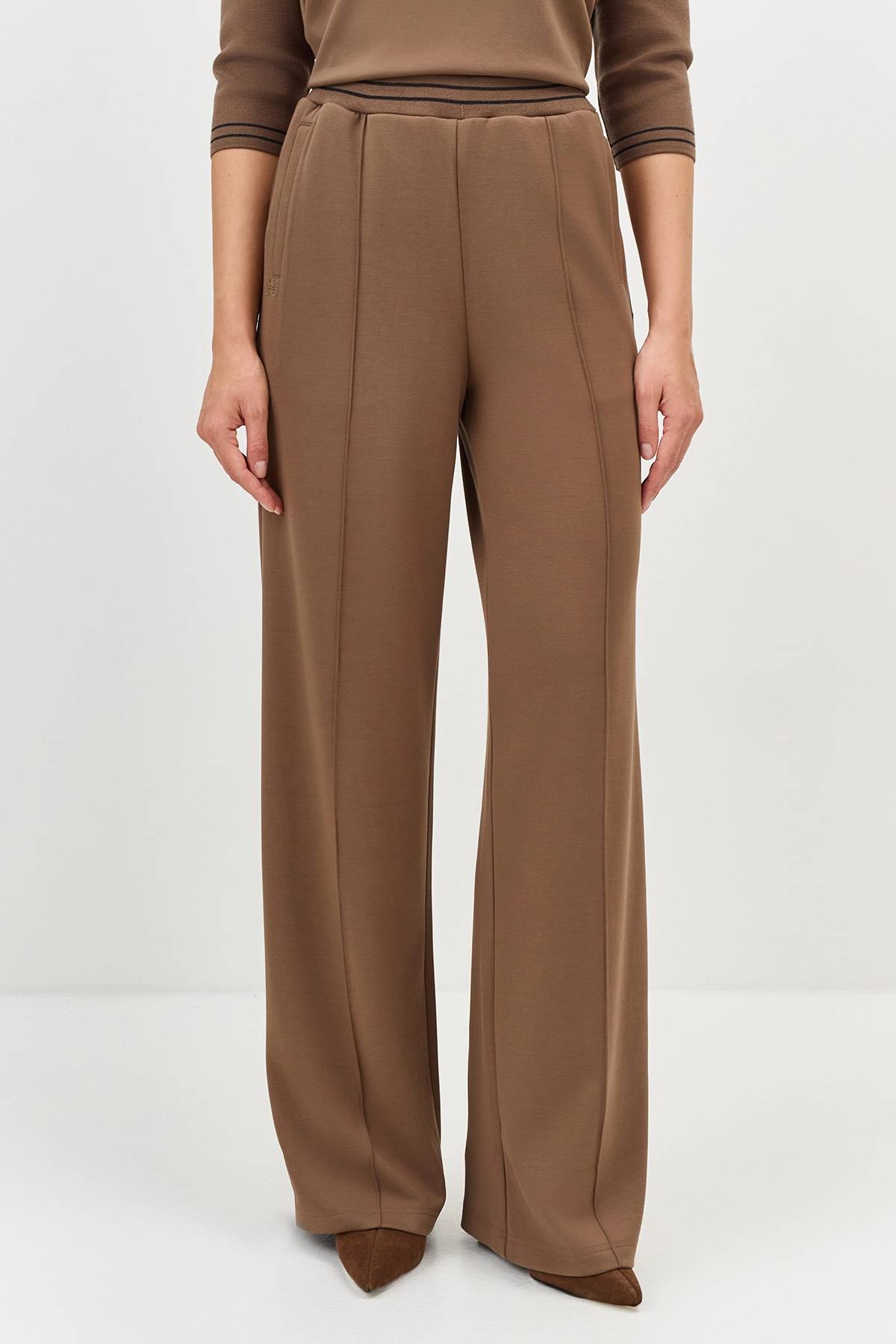 Лимитрированная серия трикотажные брюки со стрелками и ремень, 34