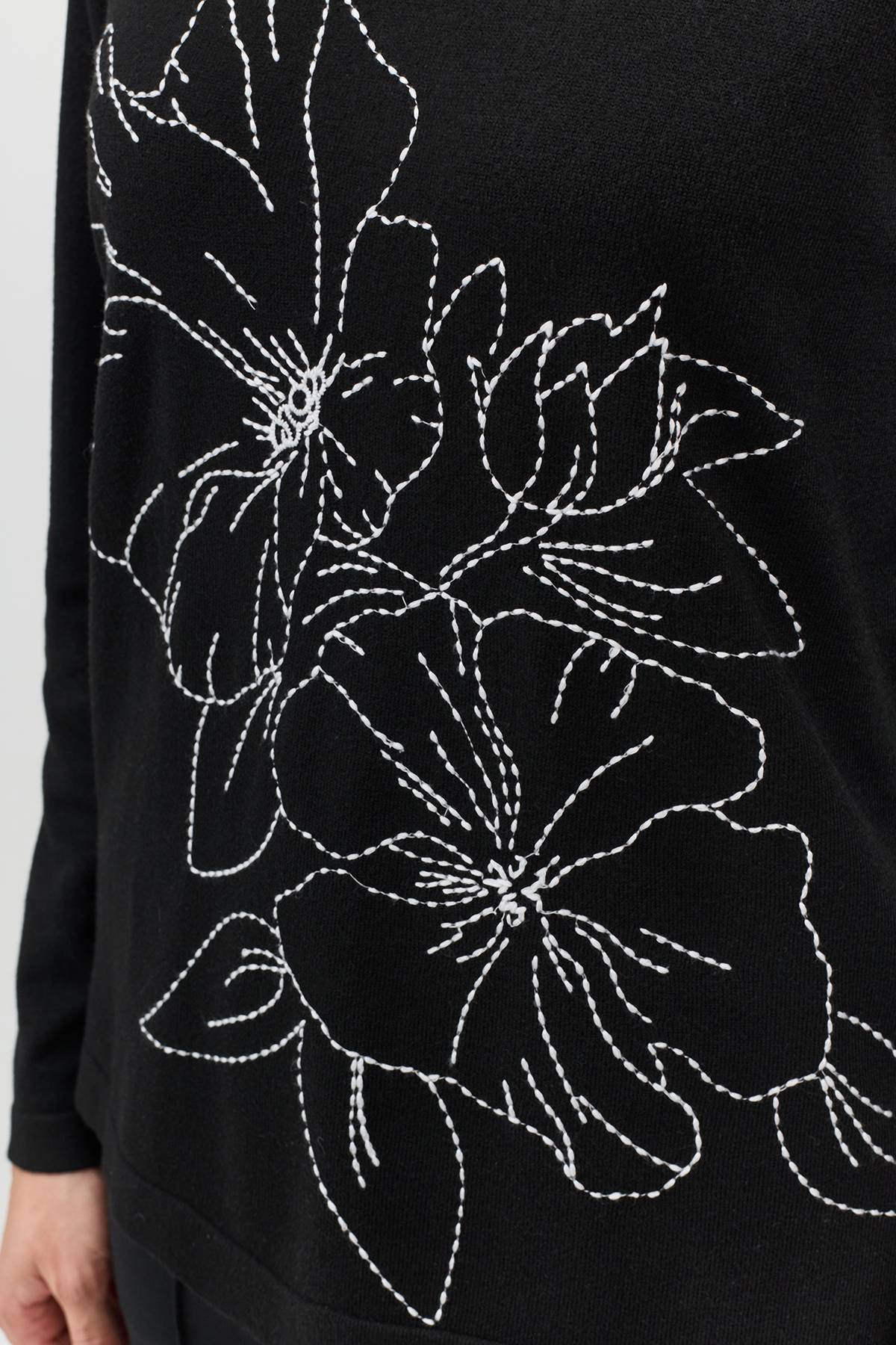 Лимитированная серия джемпер с контрастной вышивкой и ремень, 36