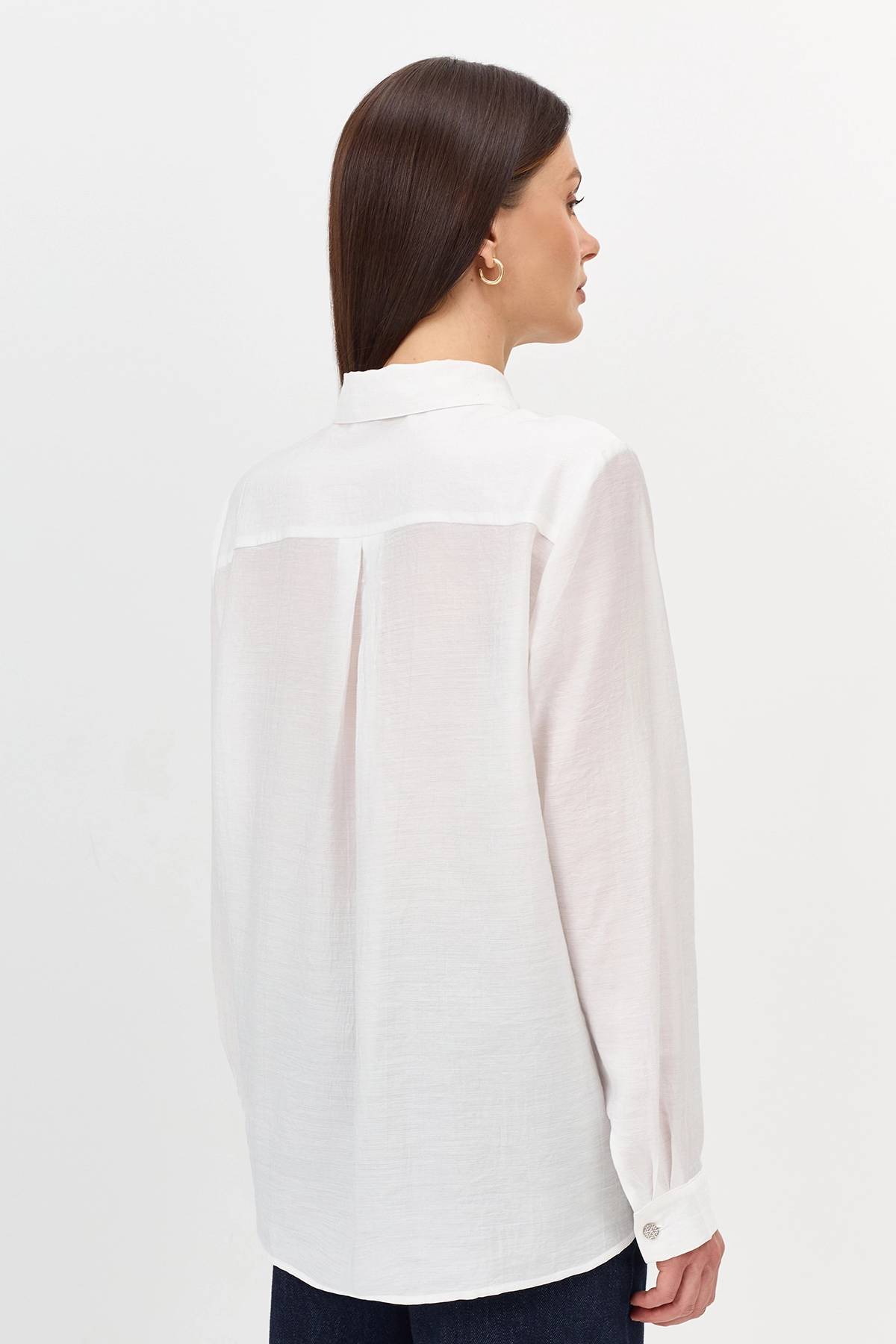 Блузка с нежным принтом, 38