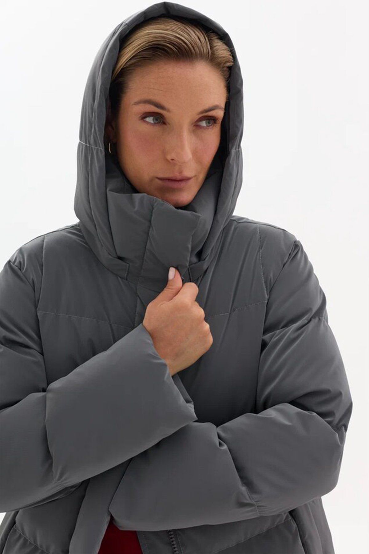 Удлиненное пальто из прочной прорезиненной ткани, 42р