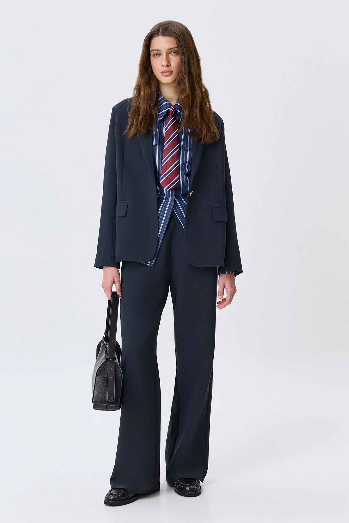 Однобортный свободный жакет, 42