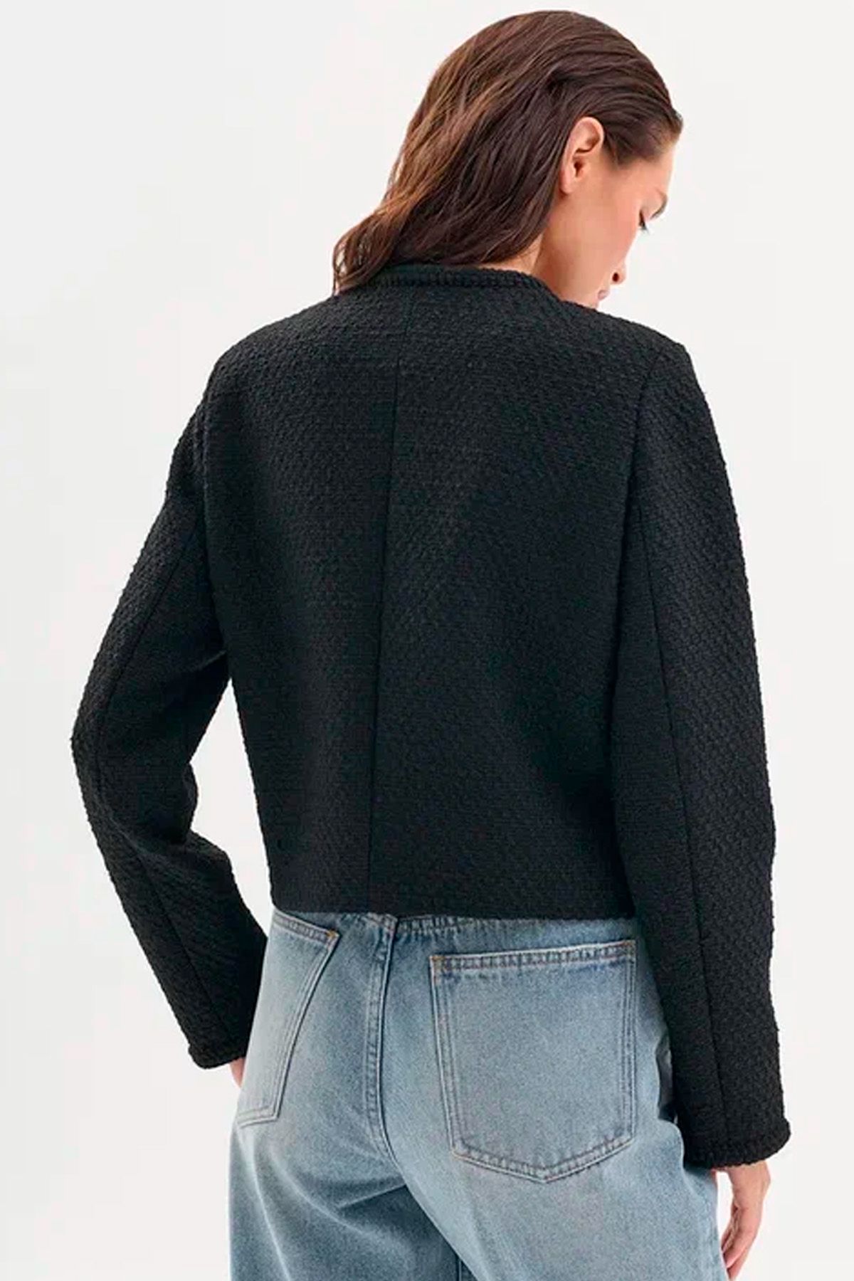 Укороченный твидовый жакет в стиле "Chanel", 50р