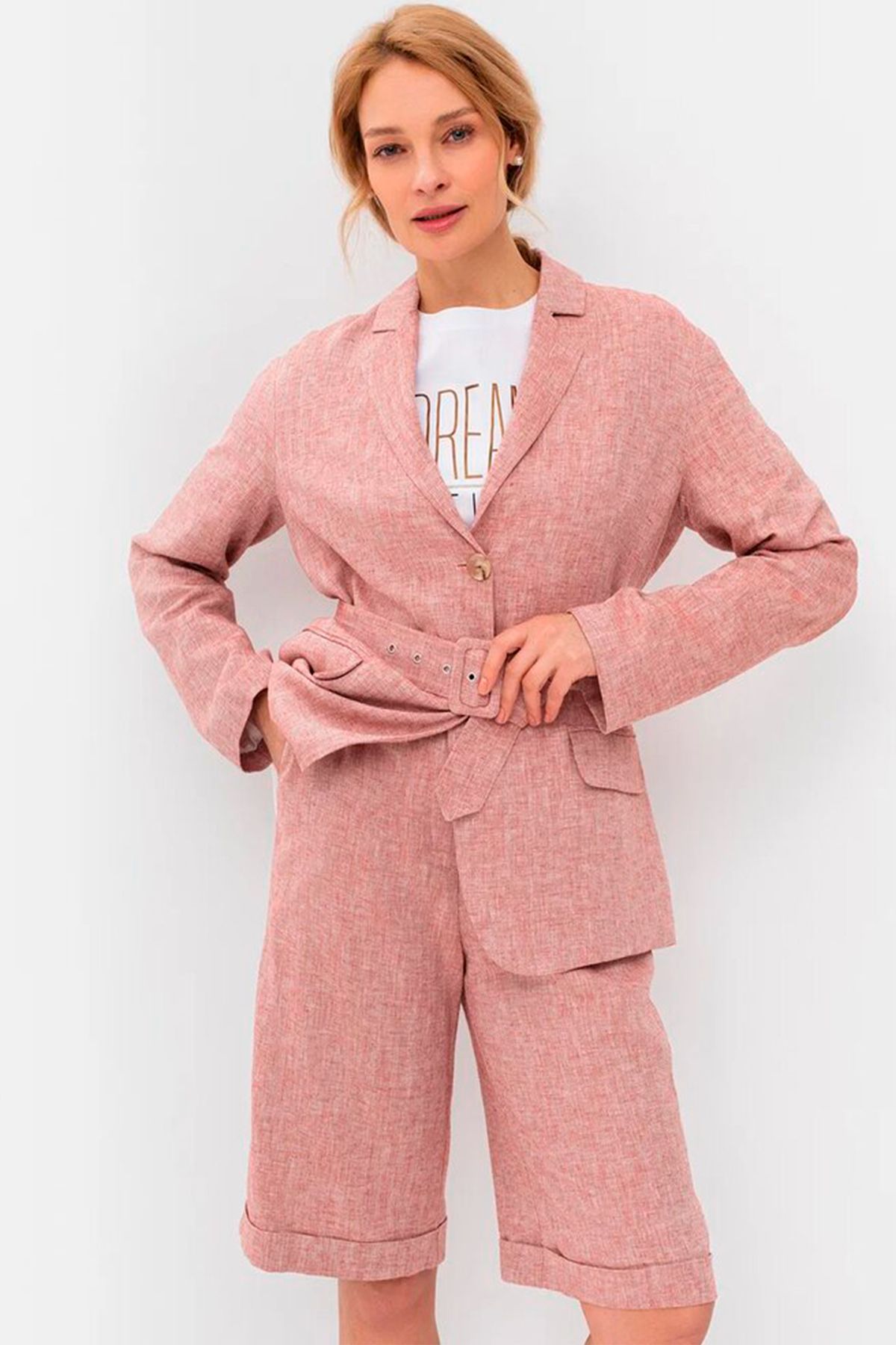 Классические удлиненные шорты с ремнём, 44р