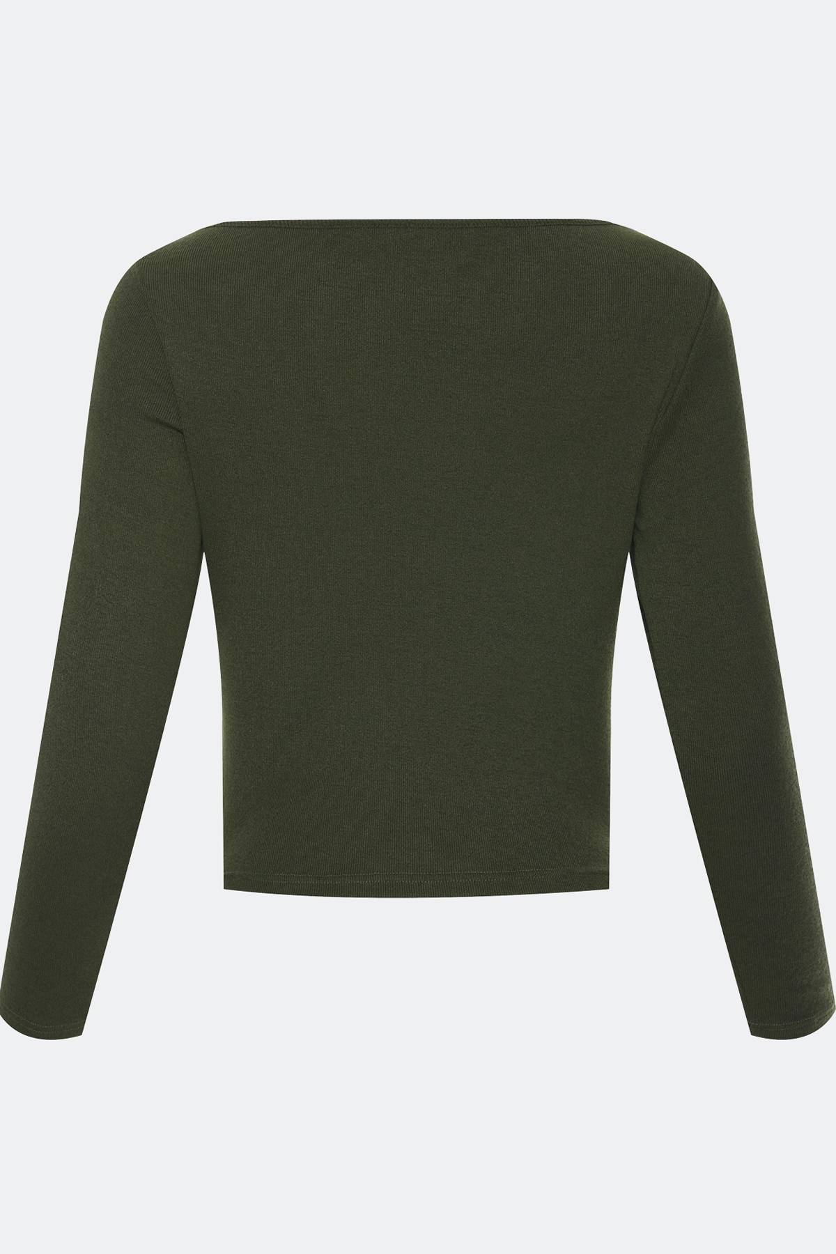 Лимитированная серия джемпер хаки с палантином, 48