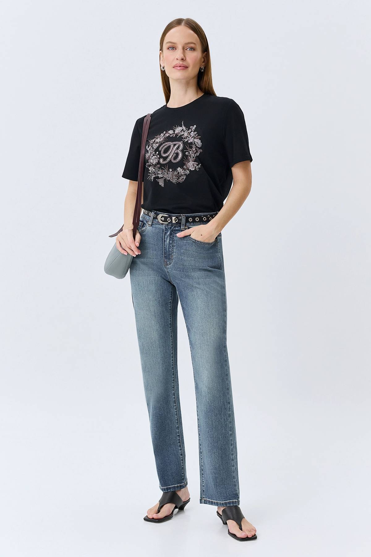 Ремень с люверсами, S