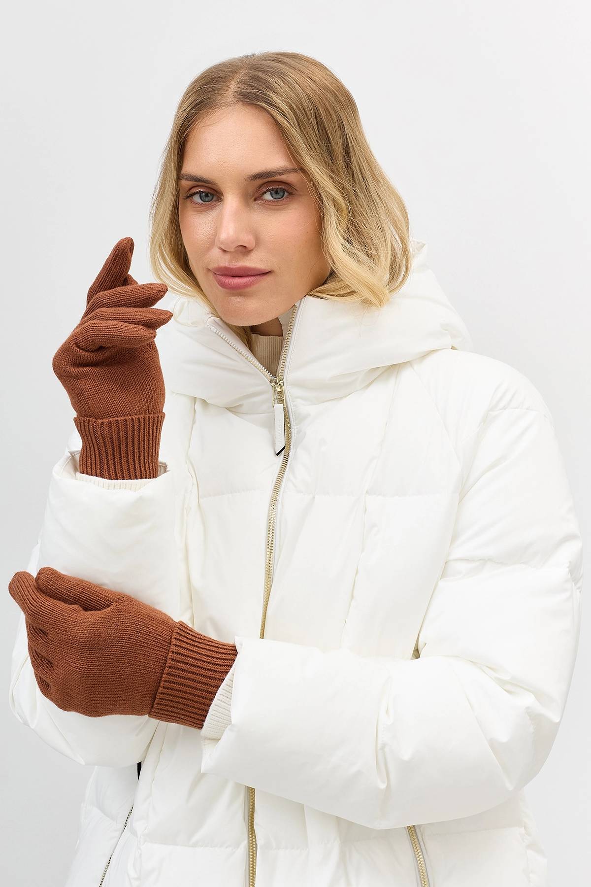 Вязаные перчатки с шерстью, One