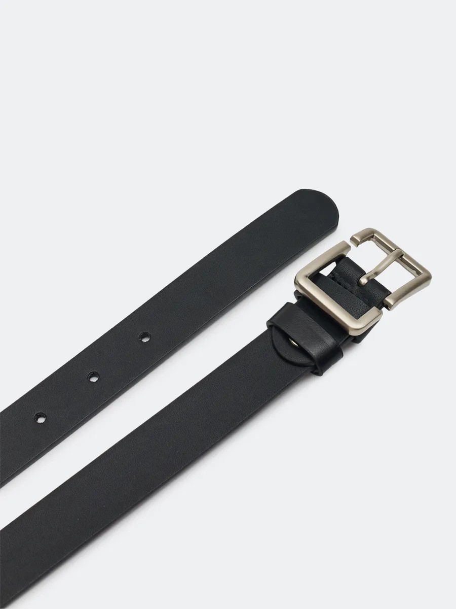 Классический  ремень с прямоугольнай пряжкой, S