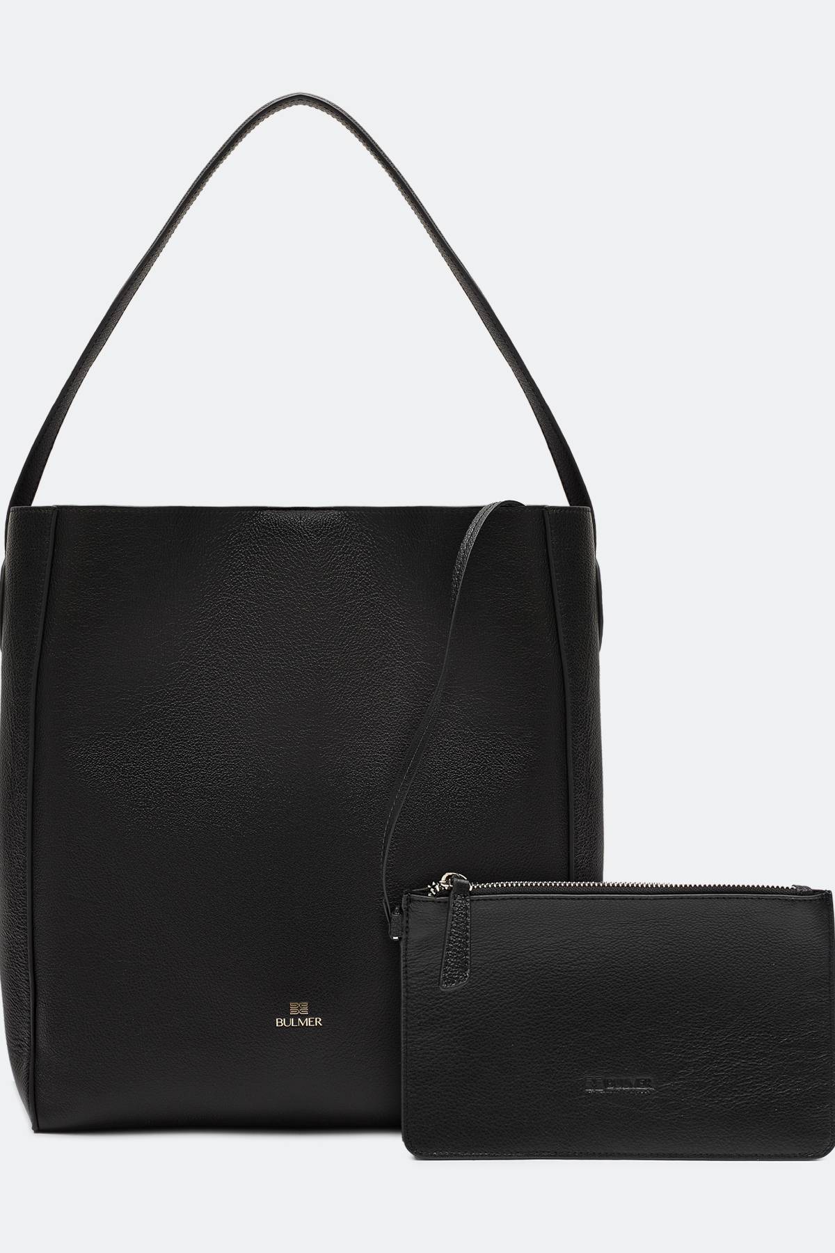 Кожаная сумка с короткой ручкой и кошельком, One