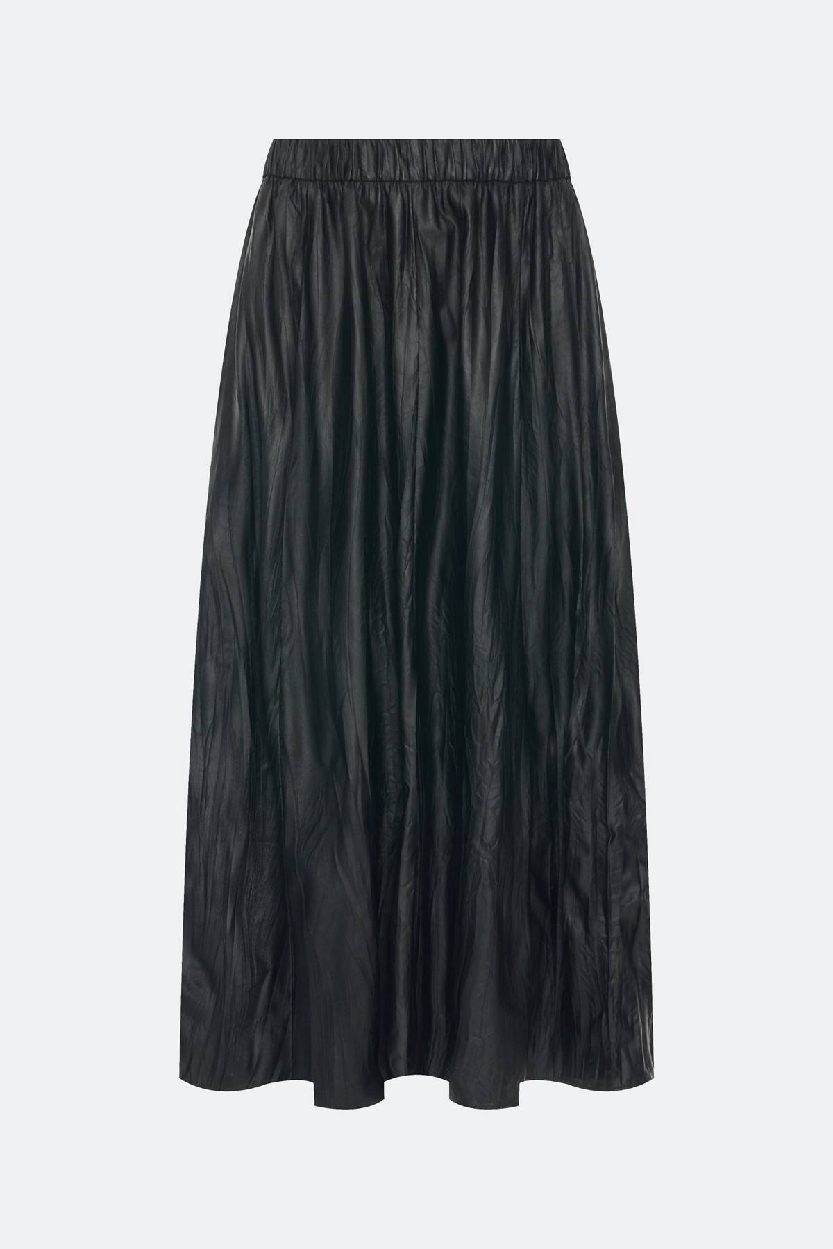 Лимитрированная серия юбка-миди из экокожи  и ремень, 34