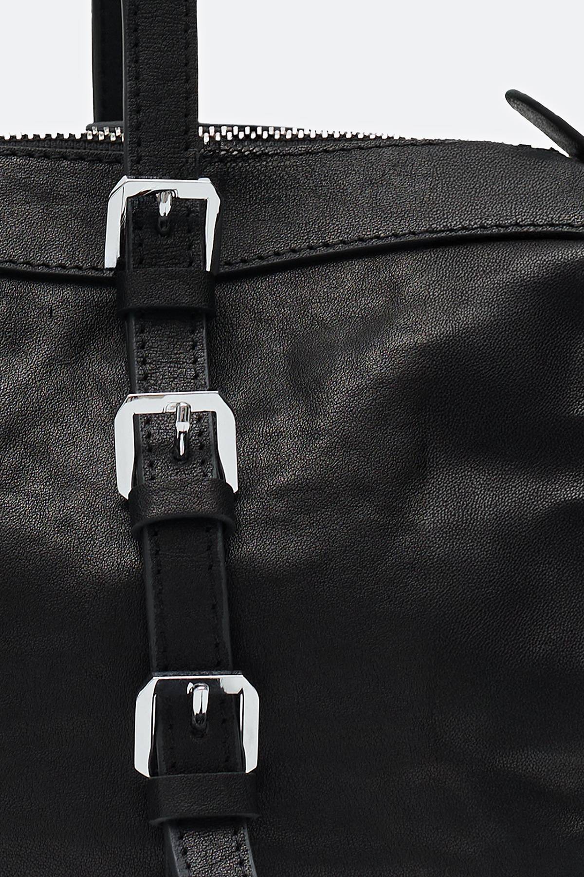 Сумка- багет из натуральной кожи, One