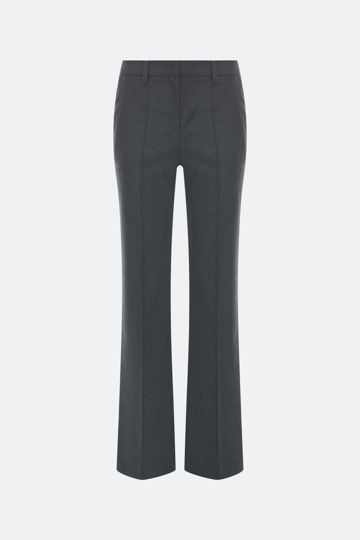 Меланжевые брюки со стрелками, 40