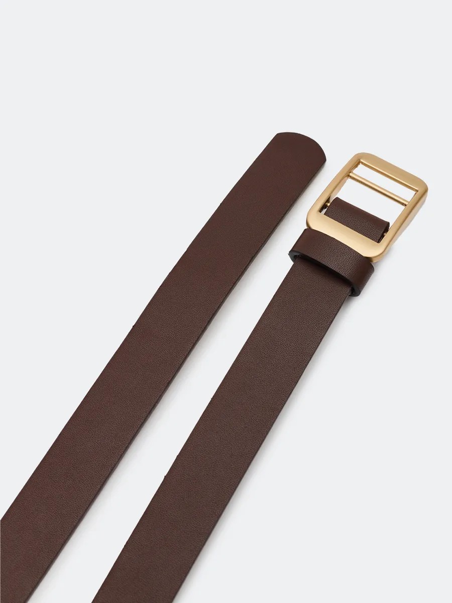 Коричневый ремень из искусственной кожи, One