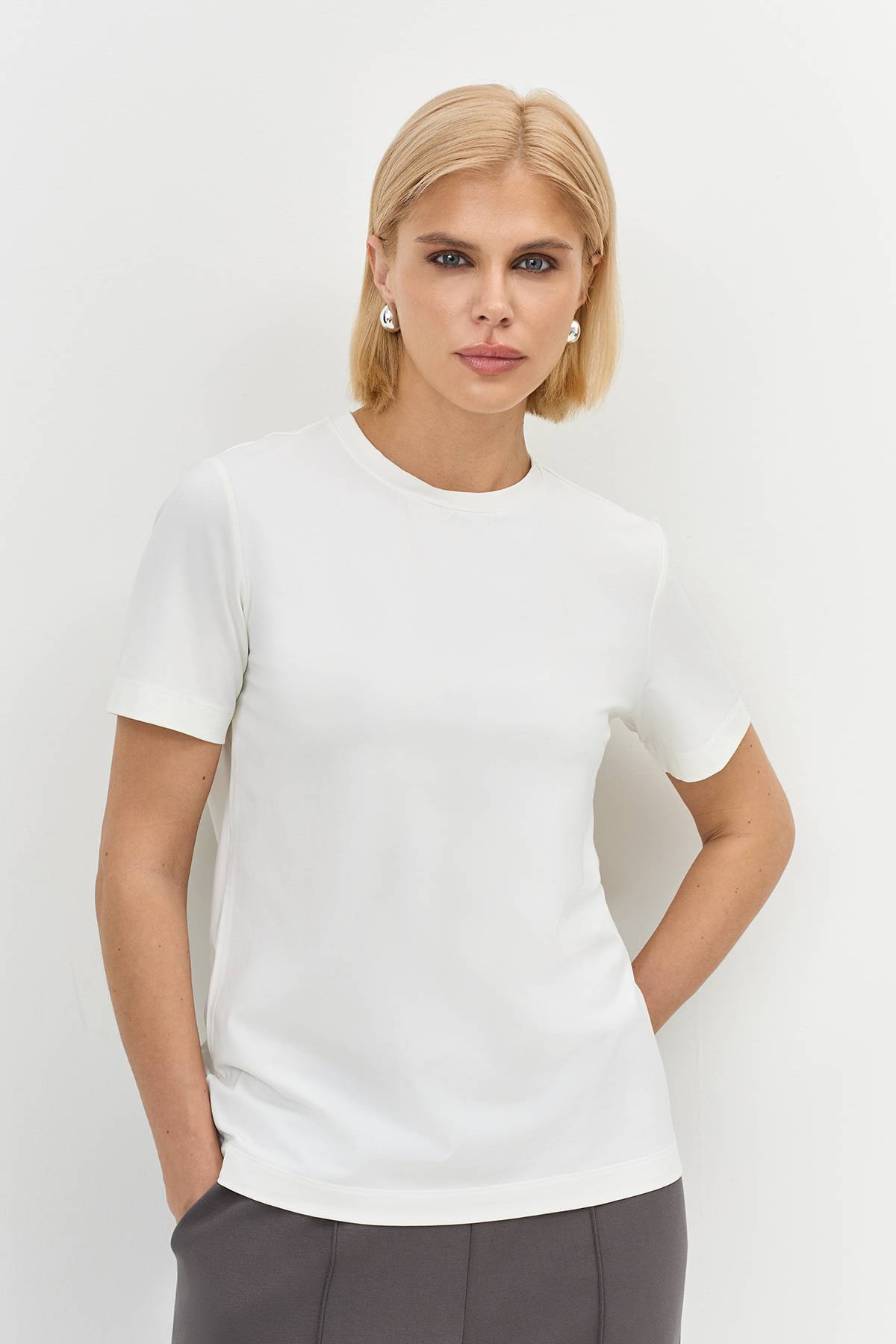 Футболка из смесового модала, 36