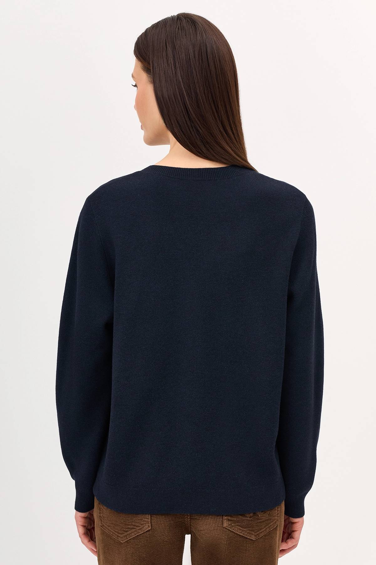 Кардиган с контрастными строчками, 34