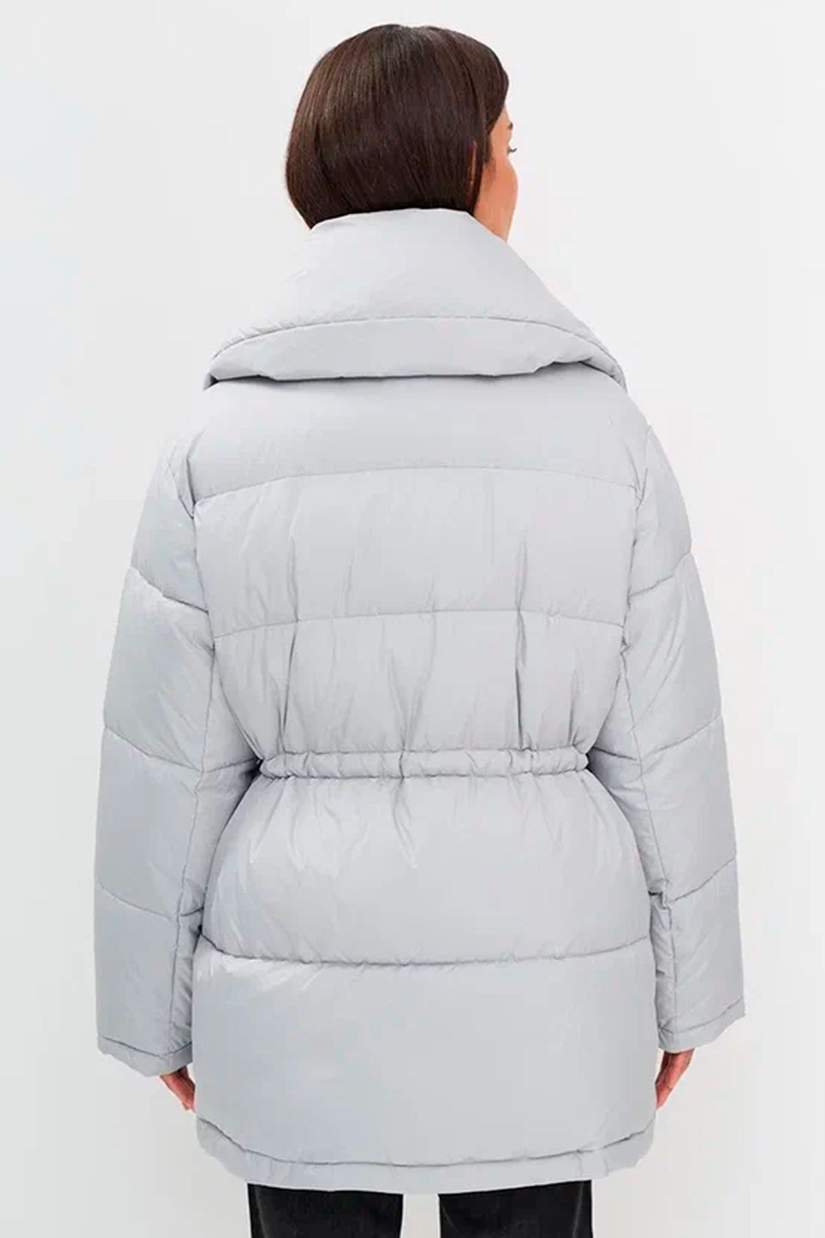 Куртка с объемным отложным воротником, 52р