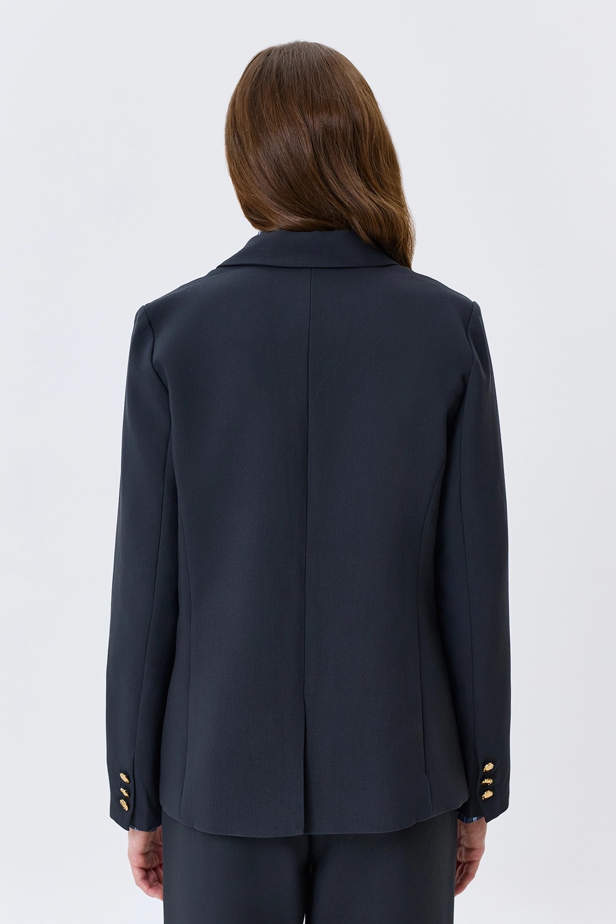 Однобортный свободный жакет, 42