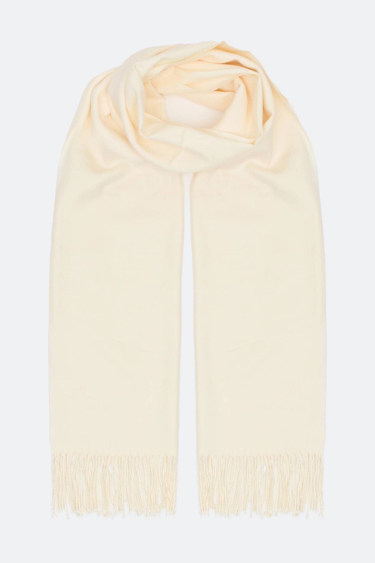 Лимитированная серия пальто с молочным палантином, 46