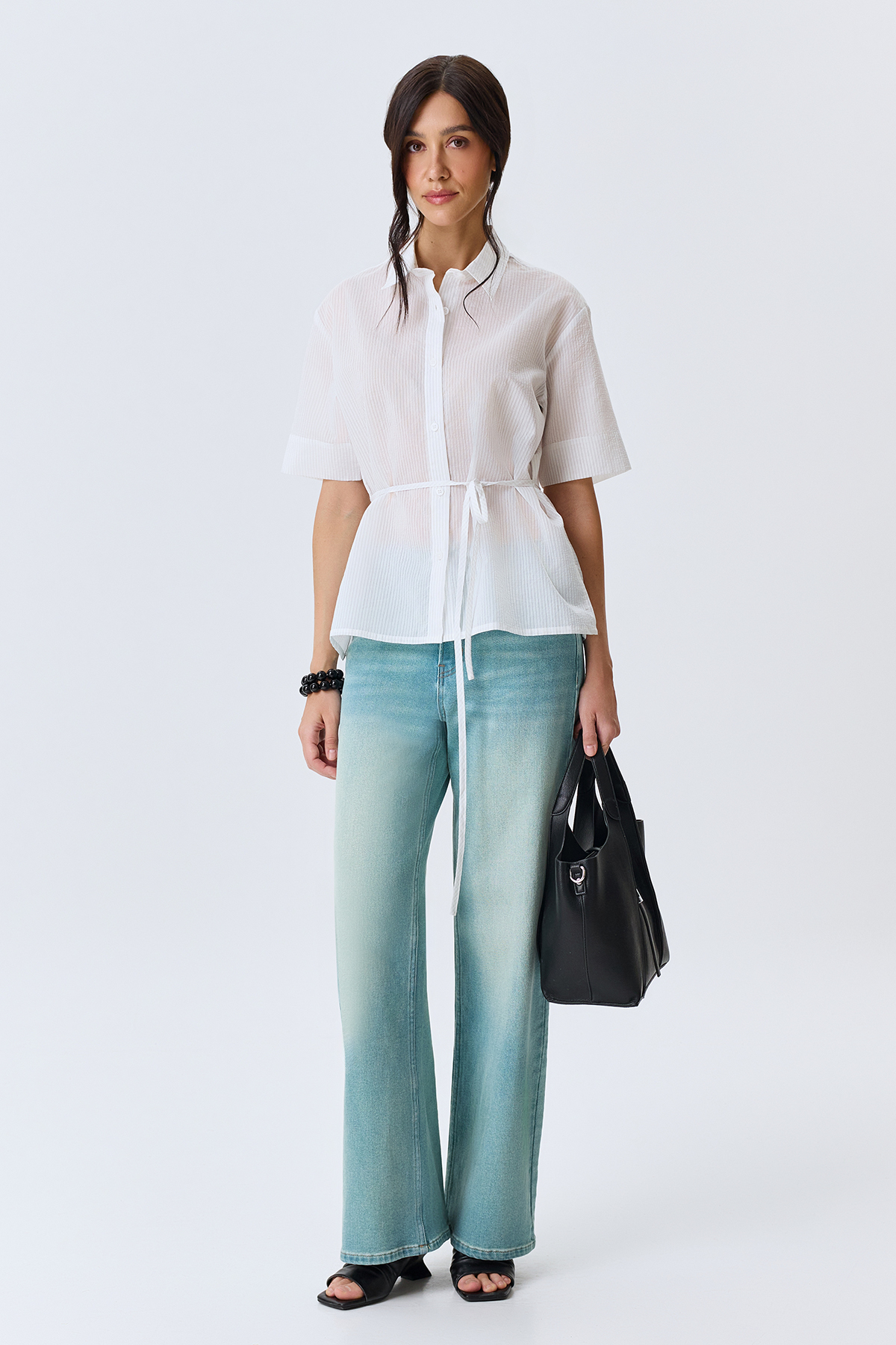 Бирюзовые джинсы Straight fit, 52