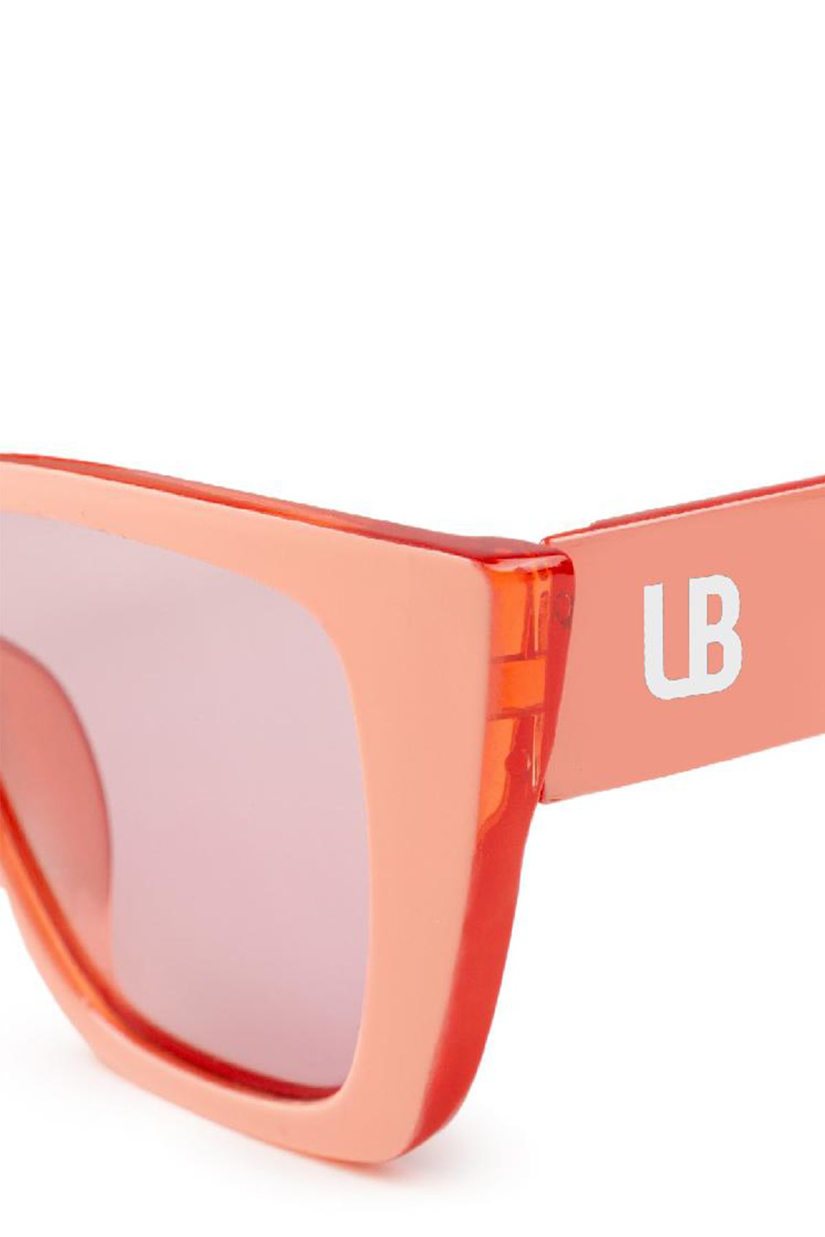 Солнцезащитные очки с высококачественными полимерными линзами в коралловом цвете, One size