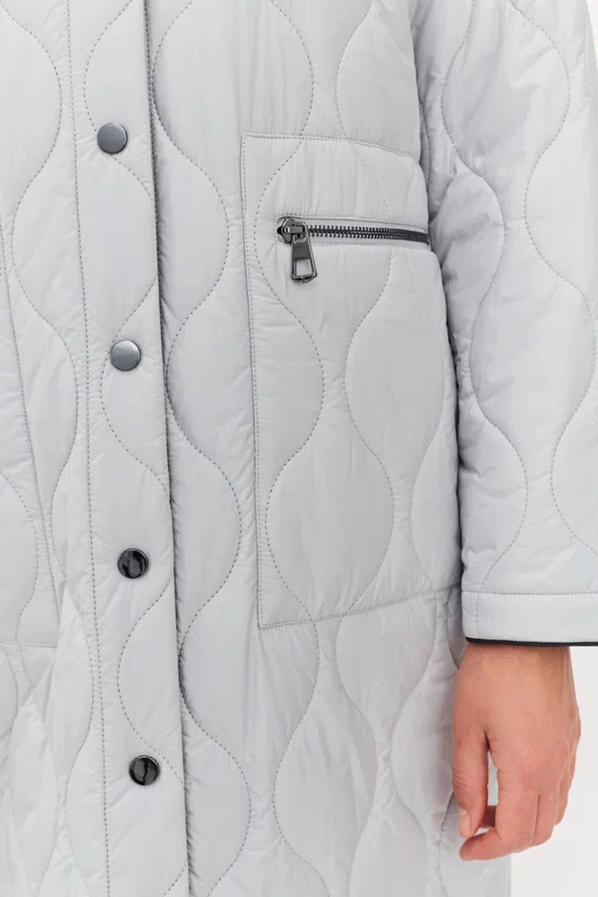 Пальто миди с фигурной стежкой, 52р