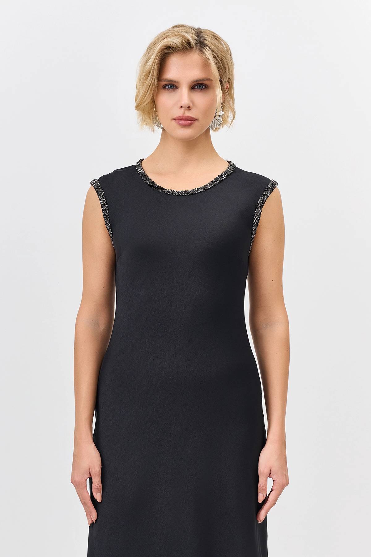 Лимитрированная серия элегантное платье из вискозы и ремень, 40