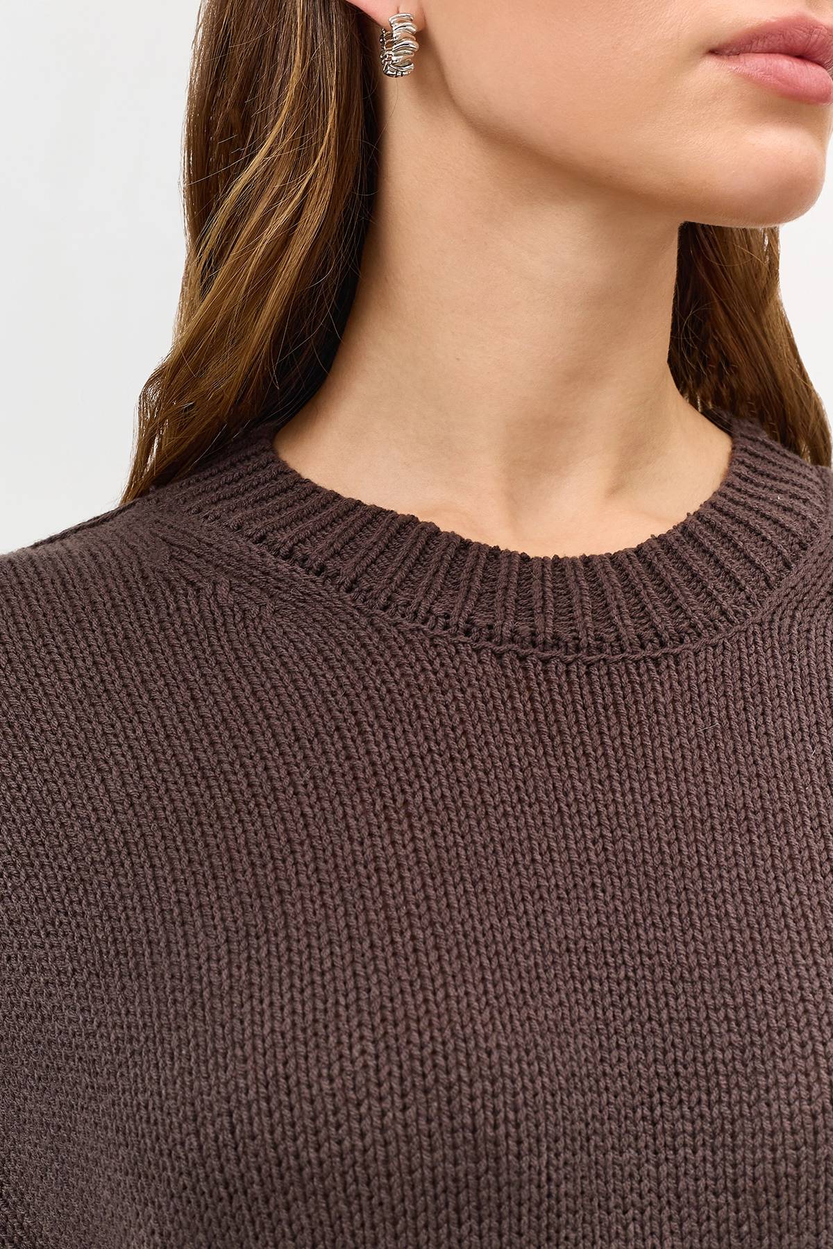 Лимитированная серия базовый джемпер с палантином, 40