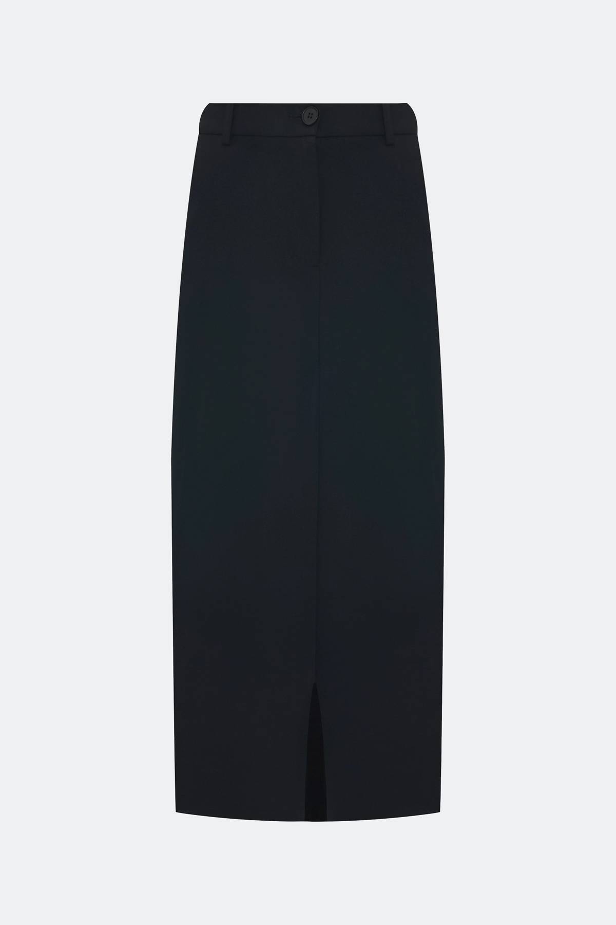 Юбка из вискозы с акцентным разрезом, 40