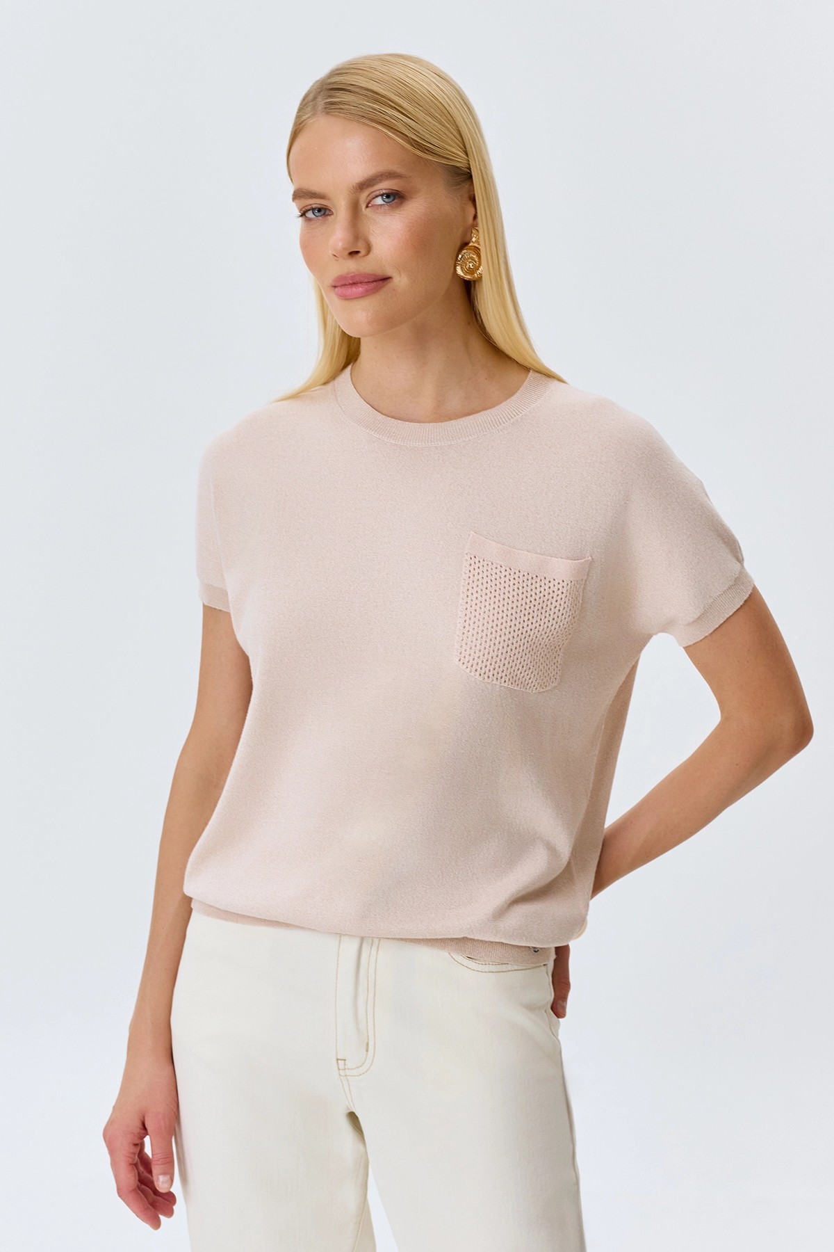 Базовый хлопковый топ, 34