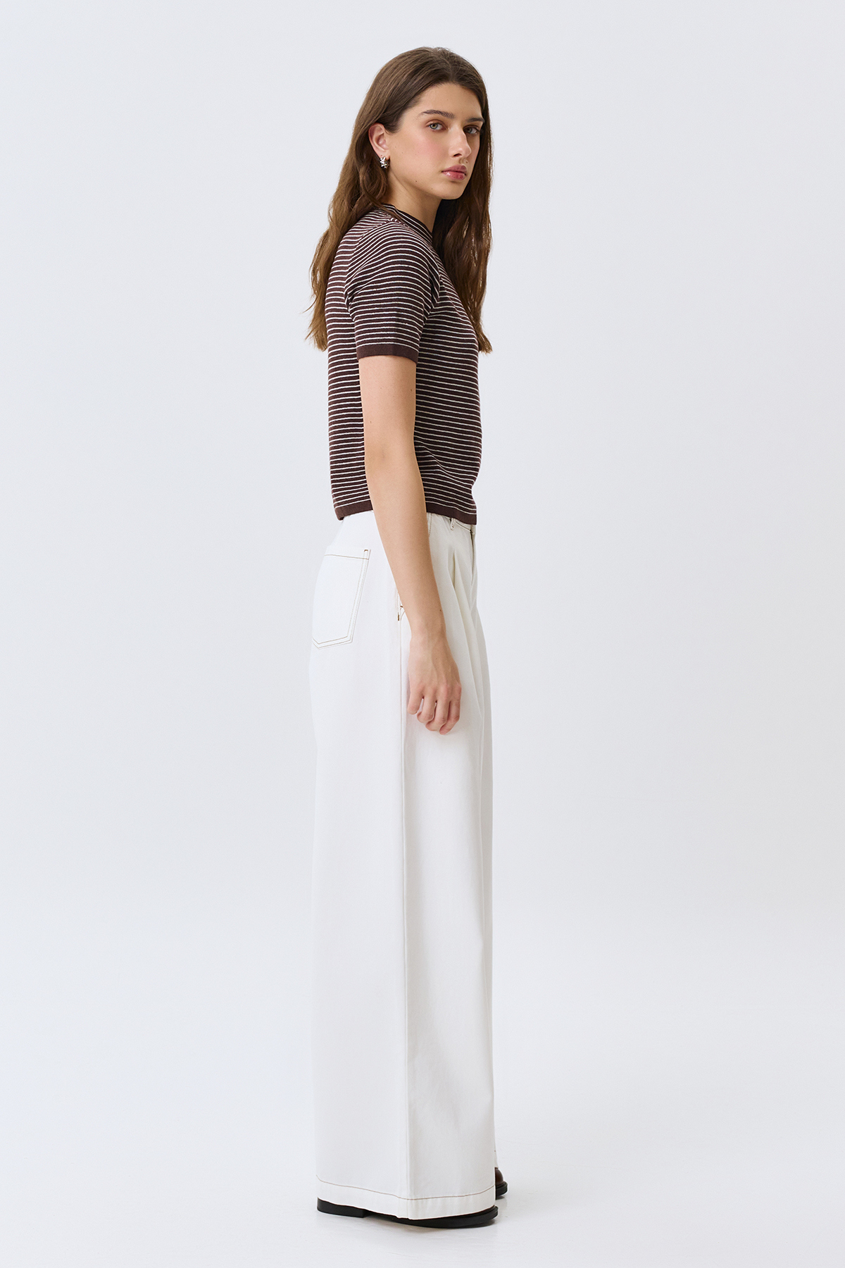 Джинсы широкие палаццо, 50