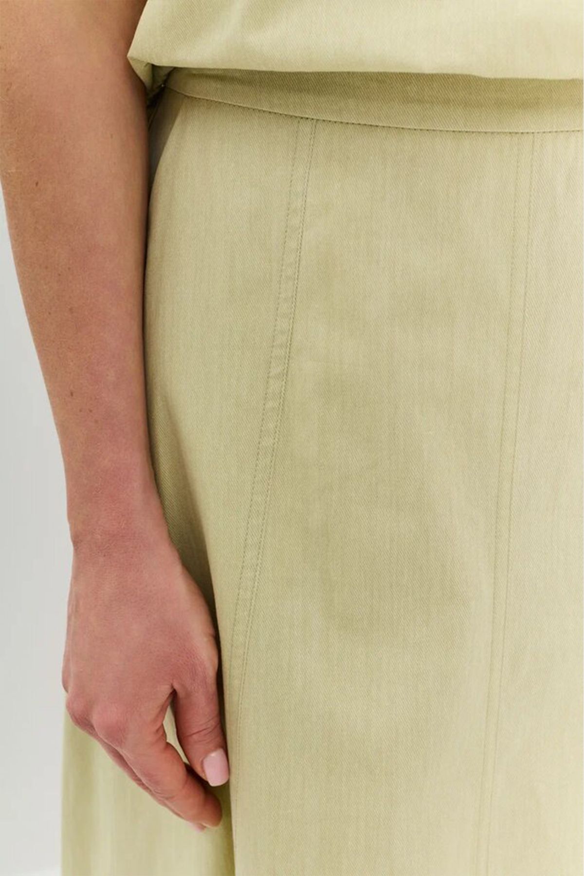 Юбка зелёного цвета с А-силуэтом, 48р