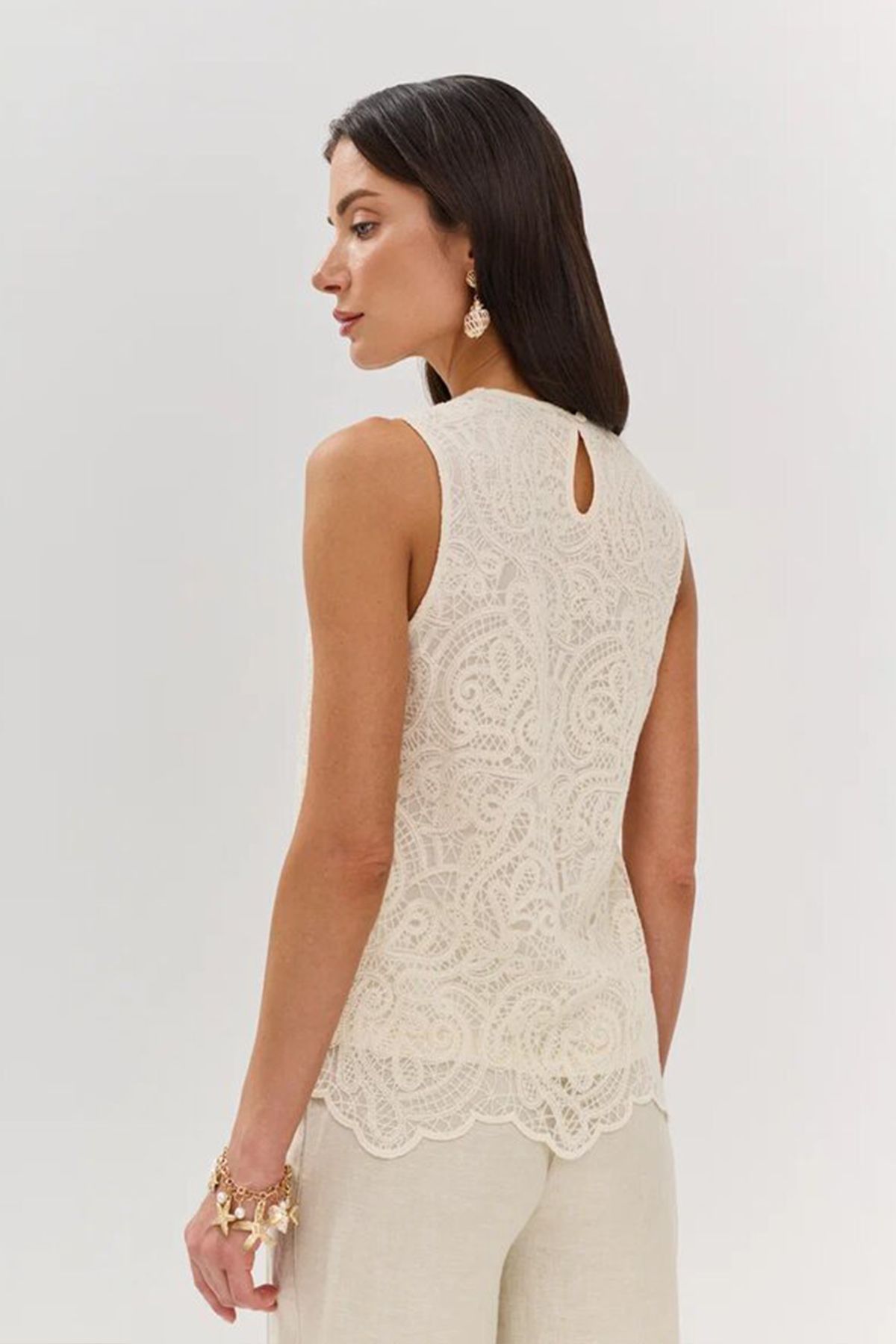 Блузка без рукавов в стиле "бохо", 50р