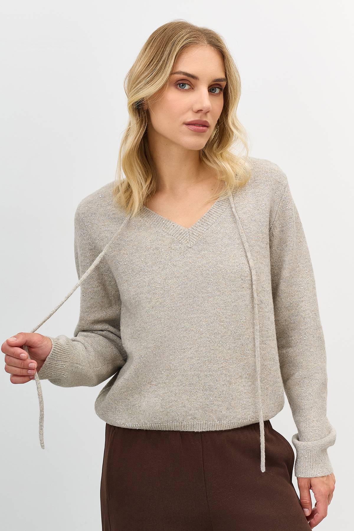 Брюки из смесового хлопка, 50