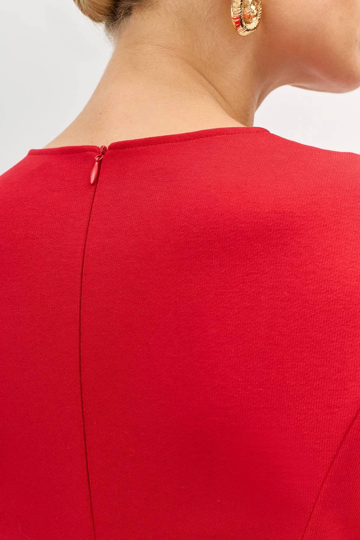 Трикотажное платье с высоким разрезом, 40